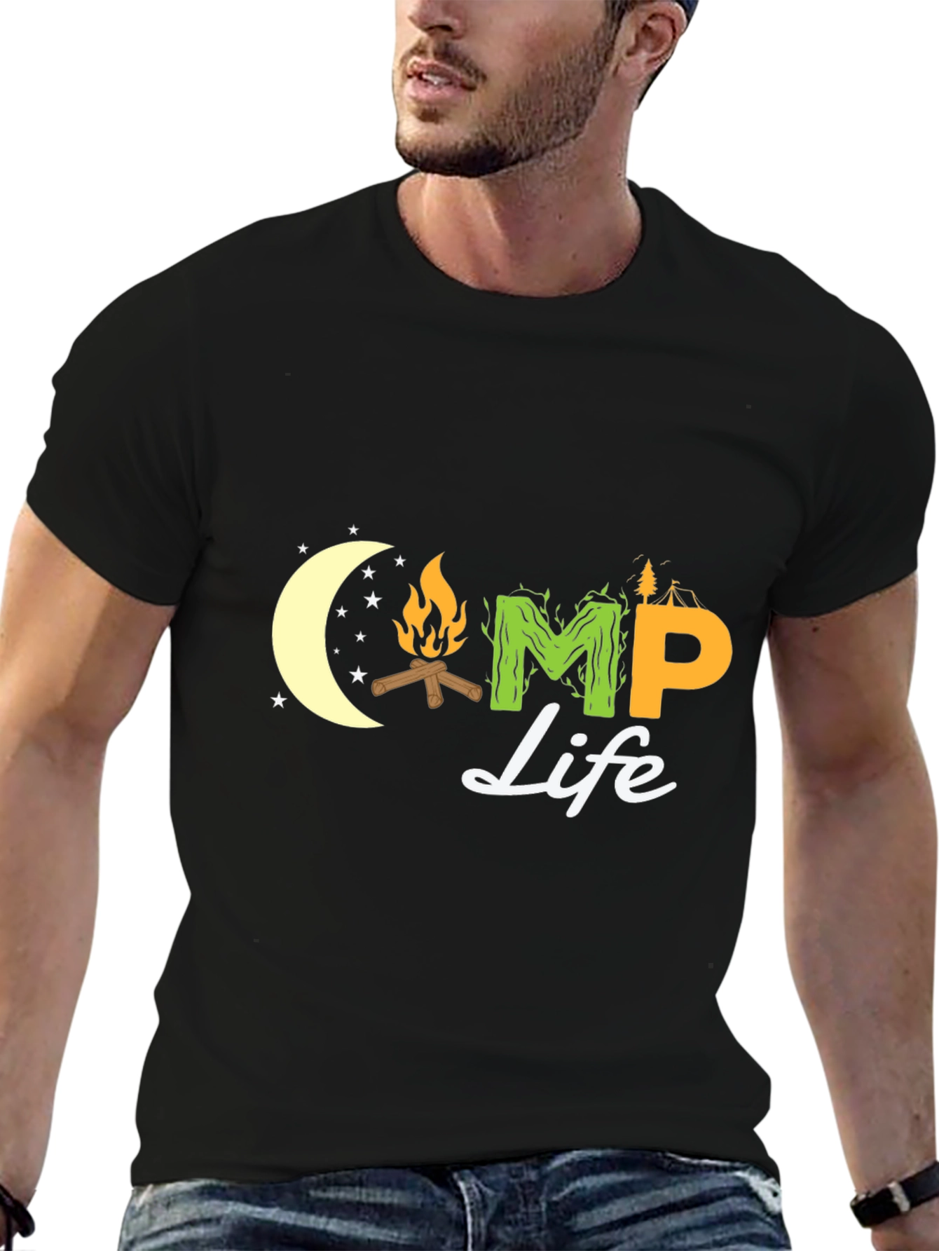 Camp Life Graphic T-Shirt - Outdoor Adventure Tee