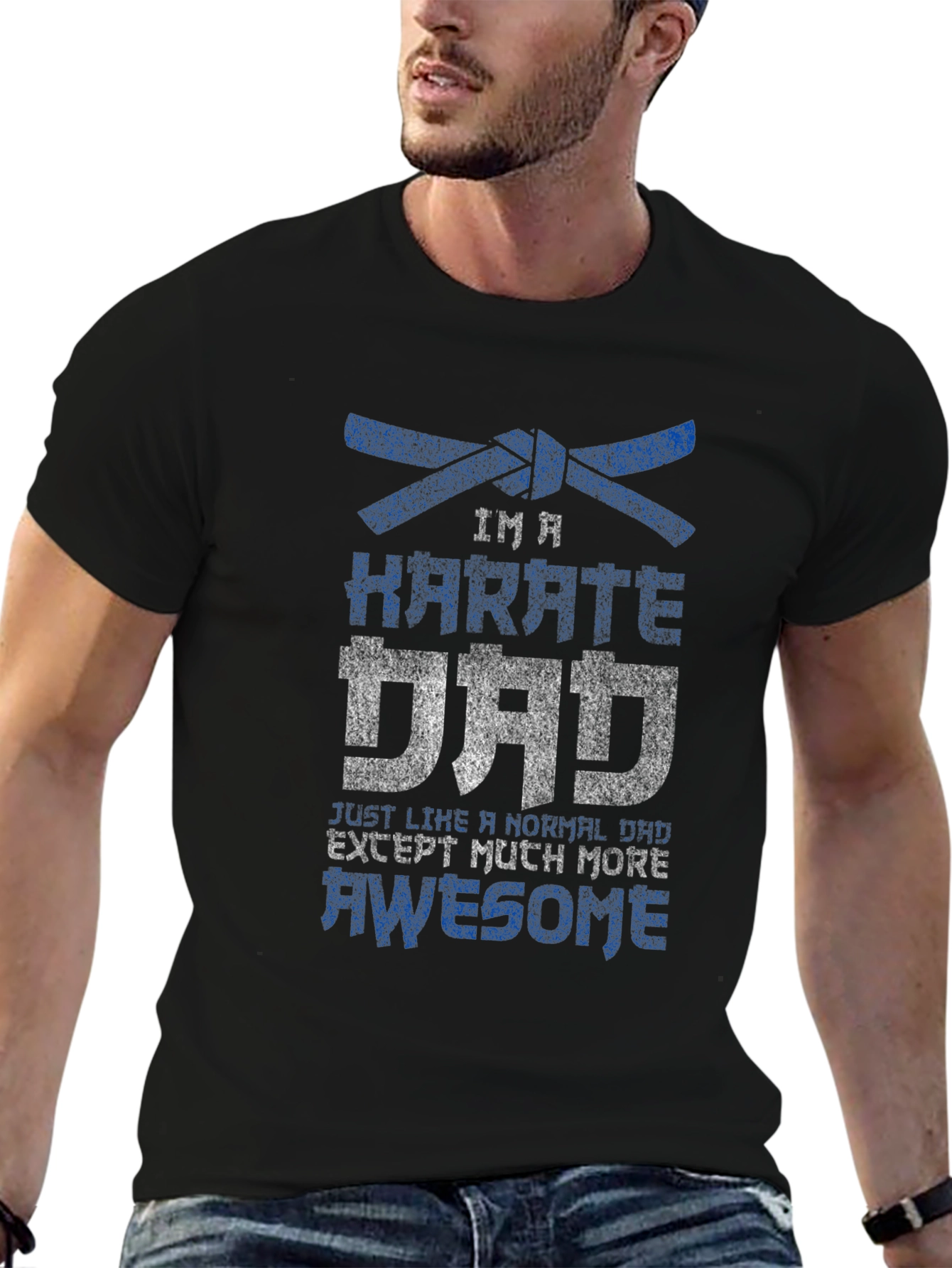 Karate Dad Graphic T-Shirt - Awesome Fathers Day Gift
