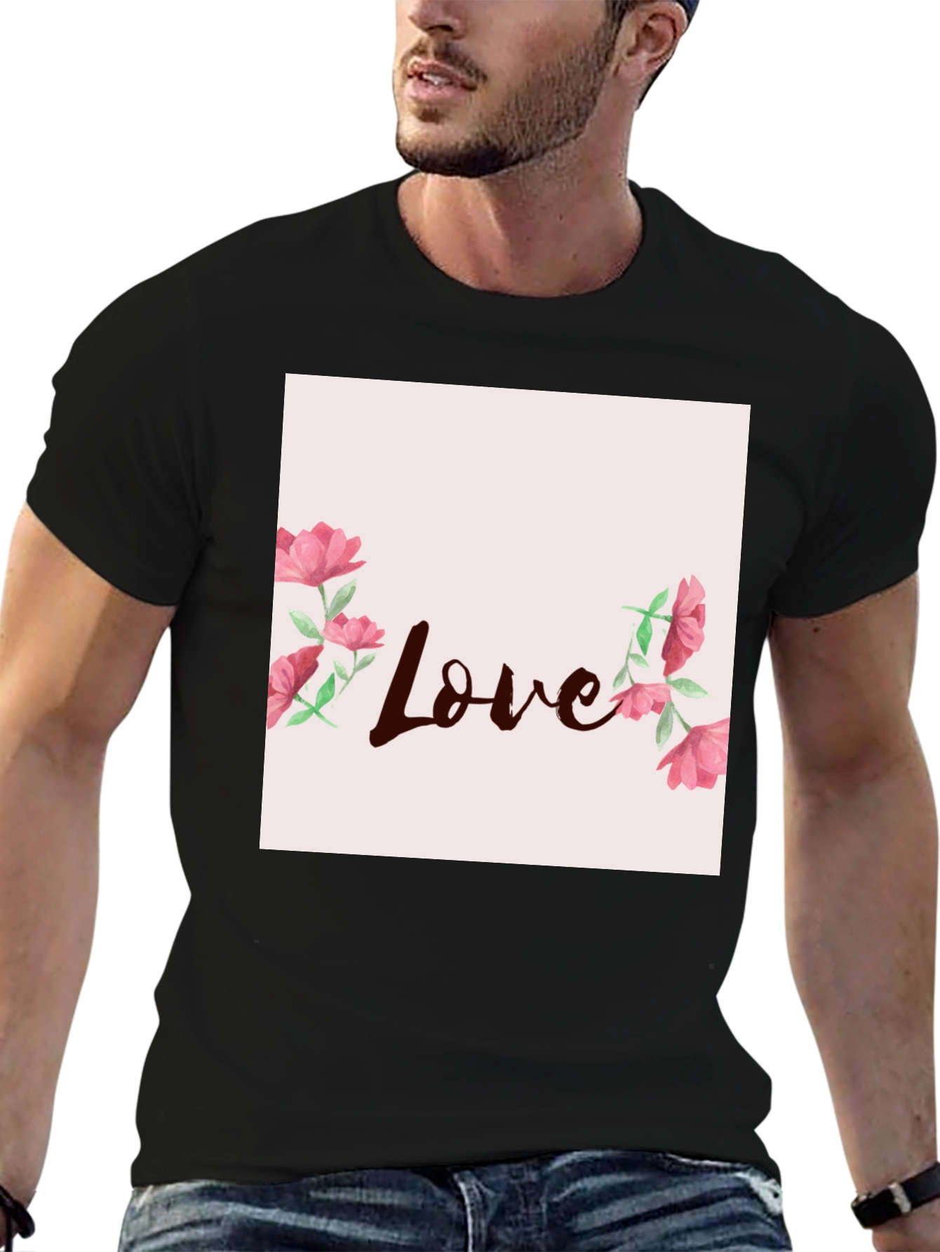 Floral Love Graphic Tee - Stylish Casual Wear