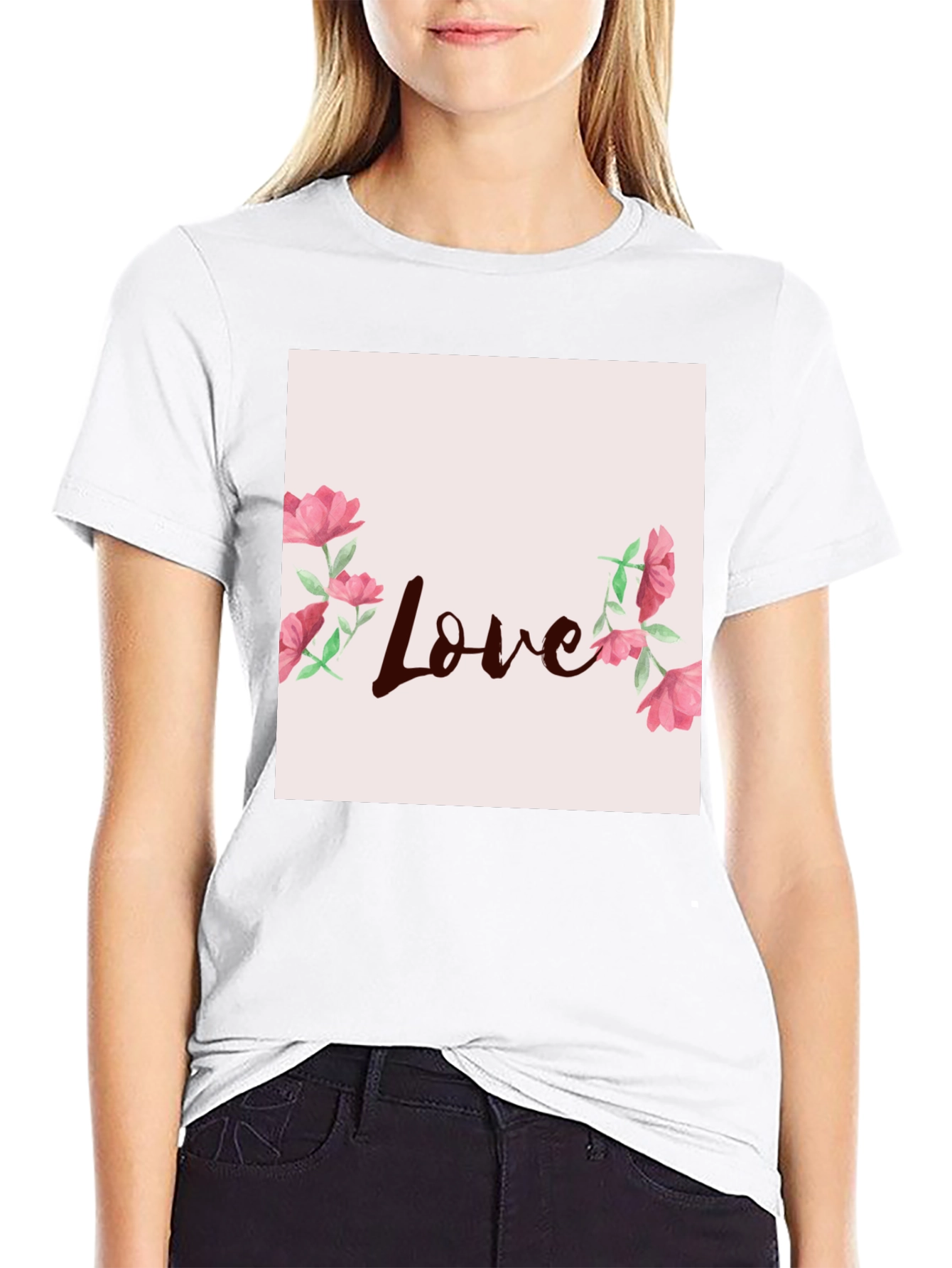 Floral Love Graphic Tee - Stylish Casual Wear