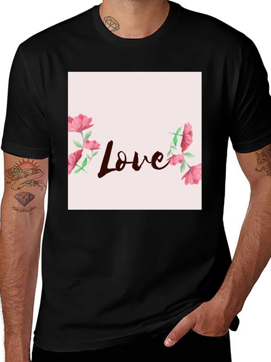 Floral Love Graphic Tee - Stylish Casual Wear