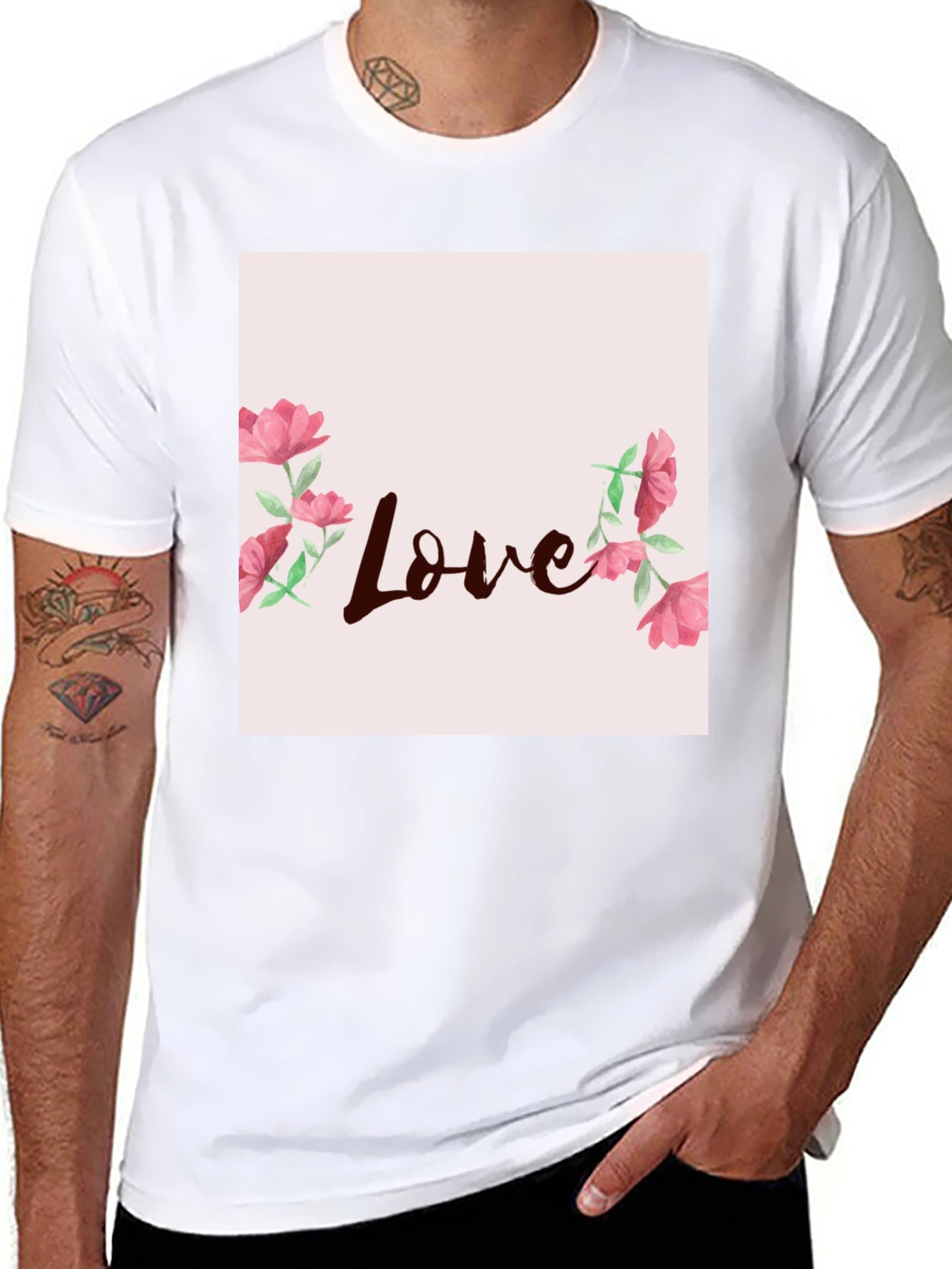 Floral Love Graphic Tee - Stylish Casual Wear