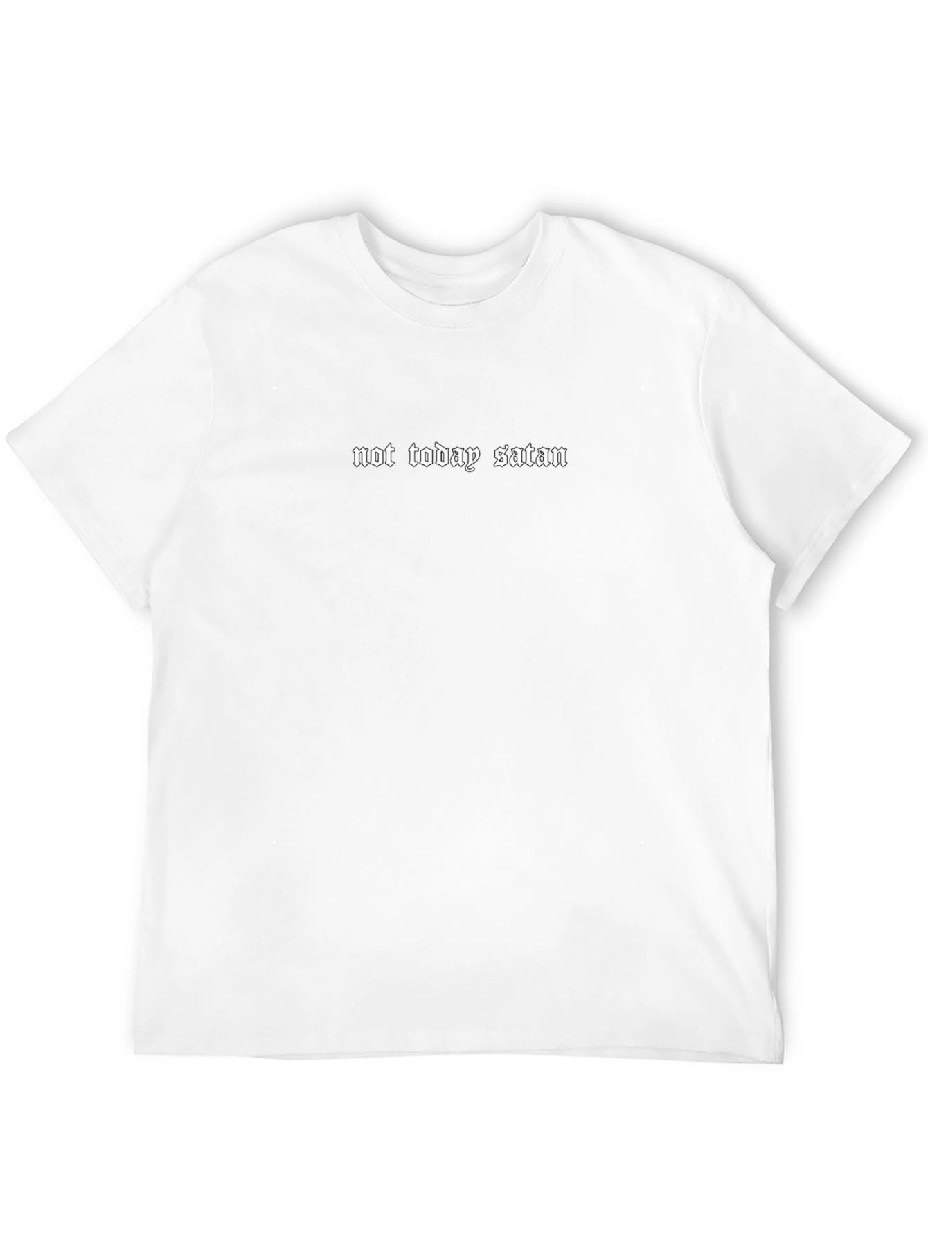 Not Today Satan Graphic Black Tee