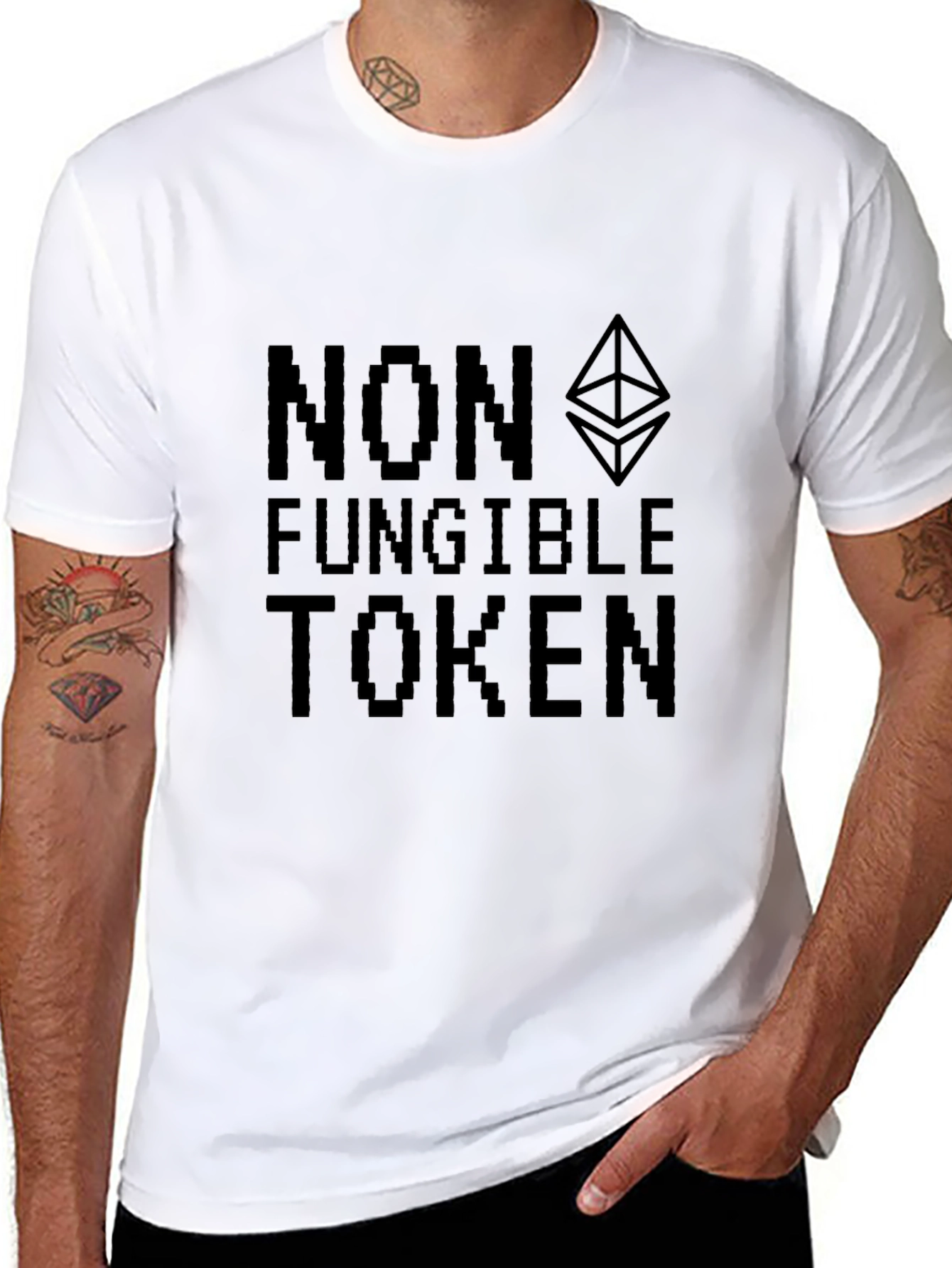 NFT Crypto Black Tee - Non-Fungible Token