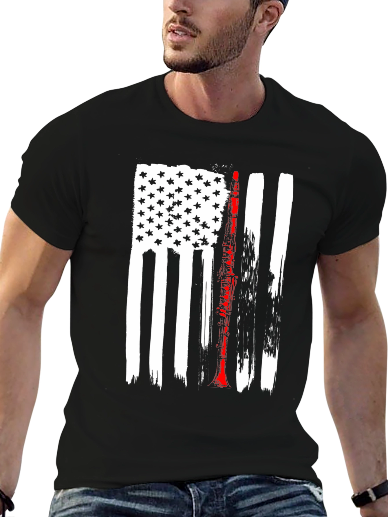 American Flag Clarinet T-Shirt