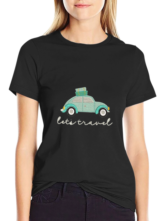 Lets Travel T-Shirt - Car Graphic Tee