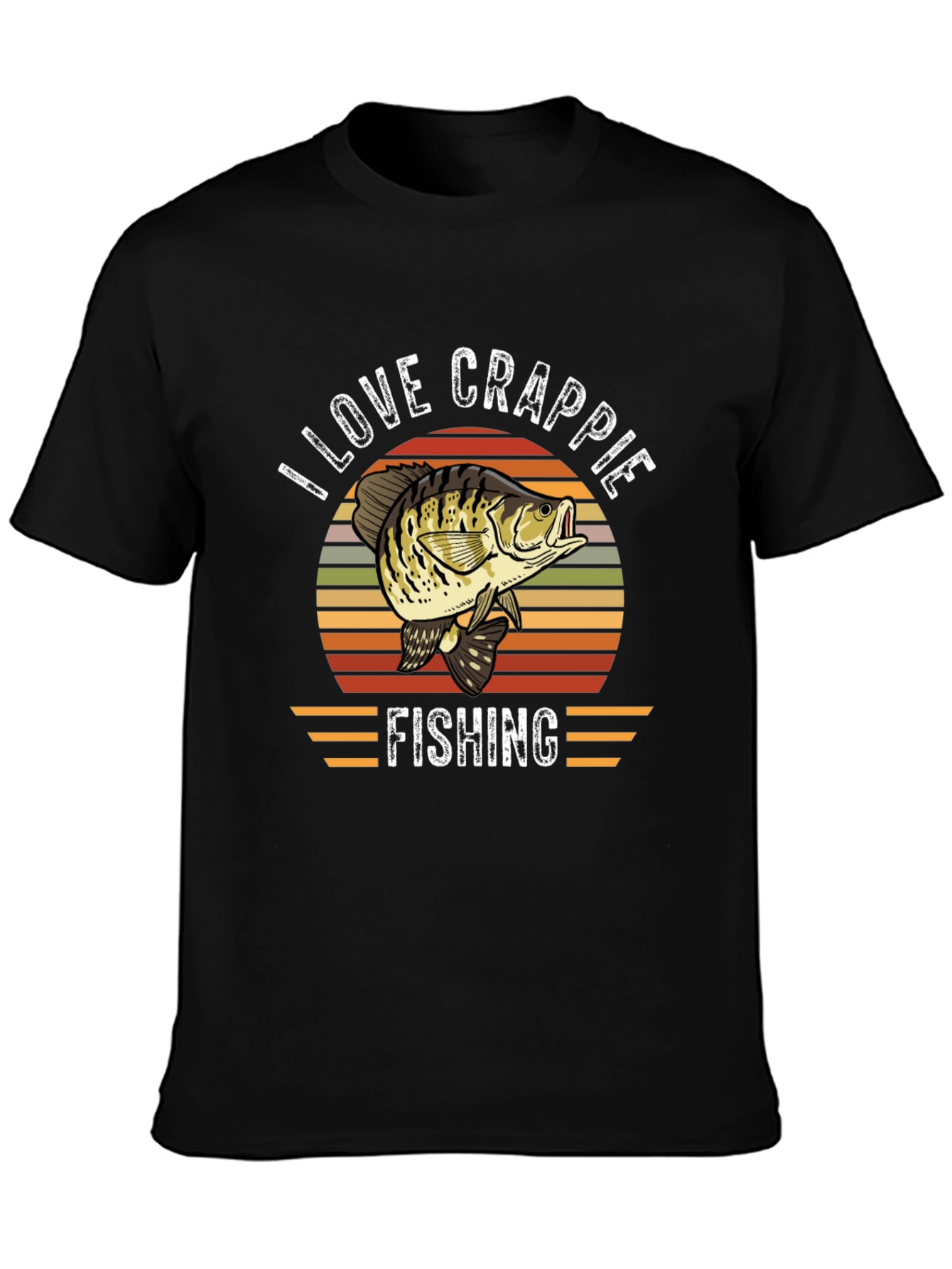 I Love Crappie Fishing Graphic T-Shirt