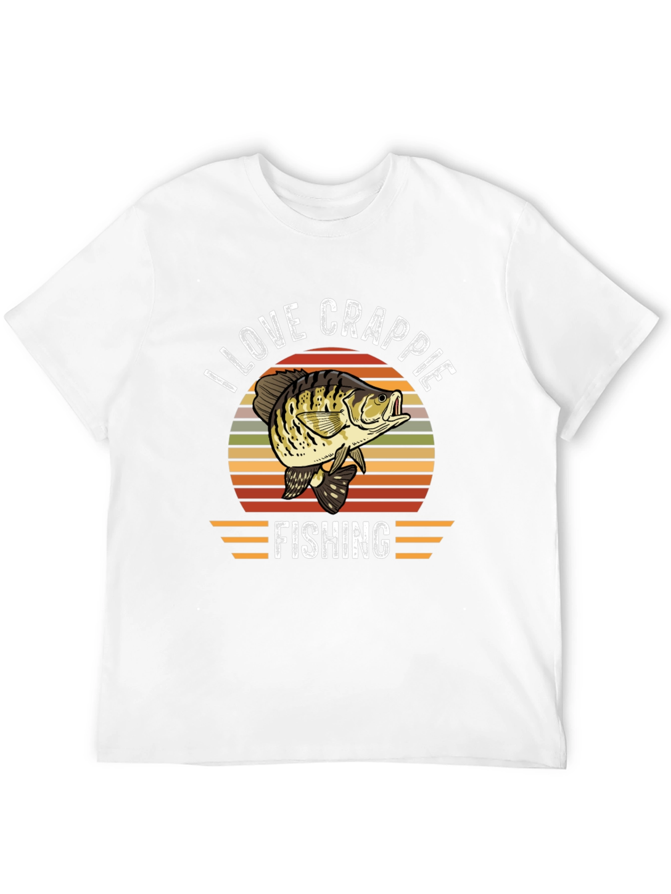 I Love Crappie Fishing Graphic T-Shirt