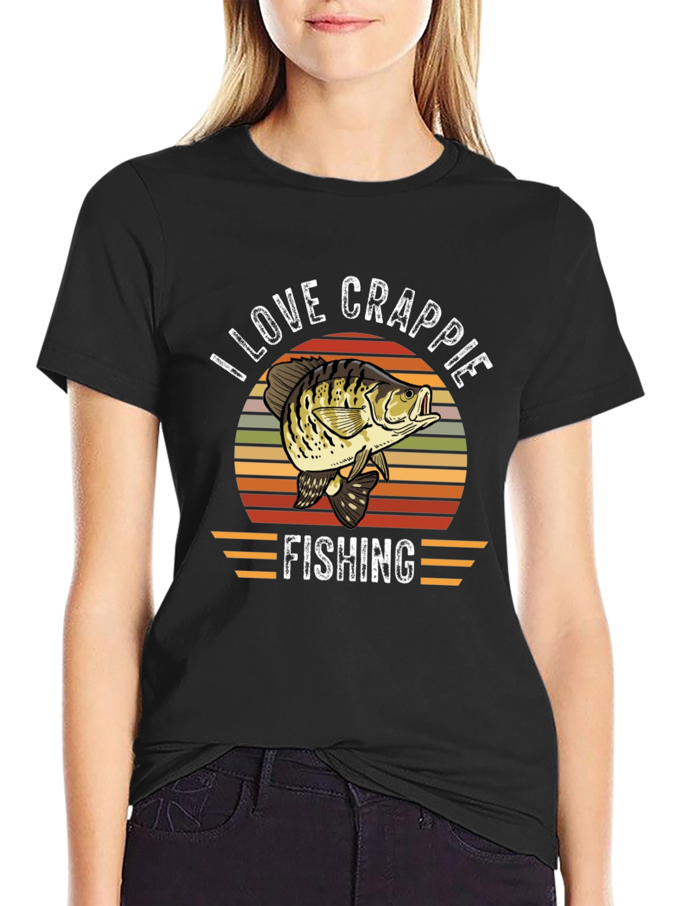 I Love Crappie Fishing Graphic T-Shirt