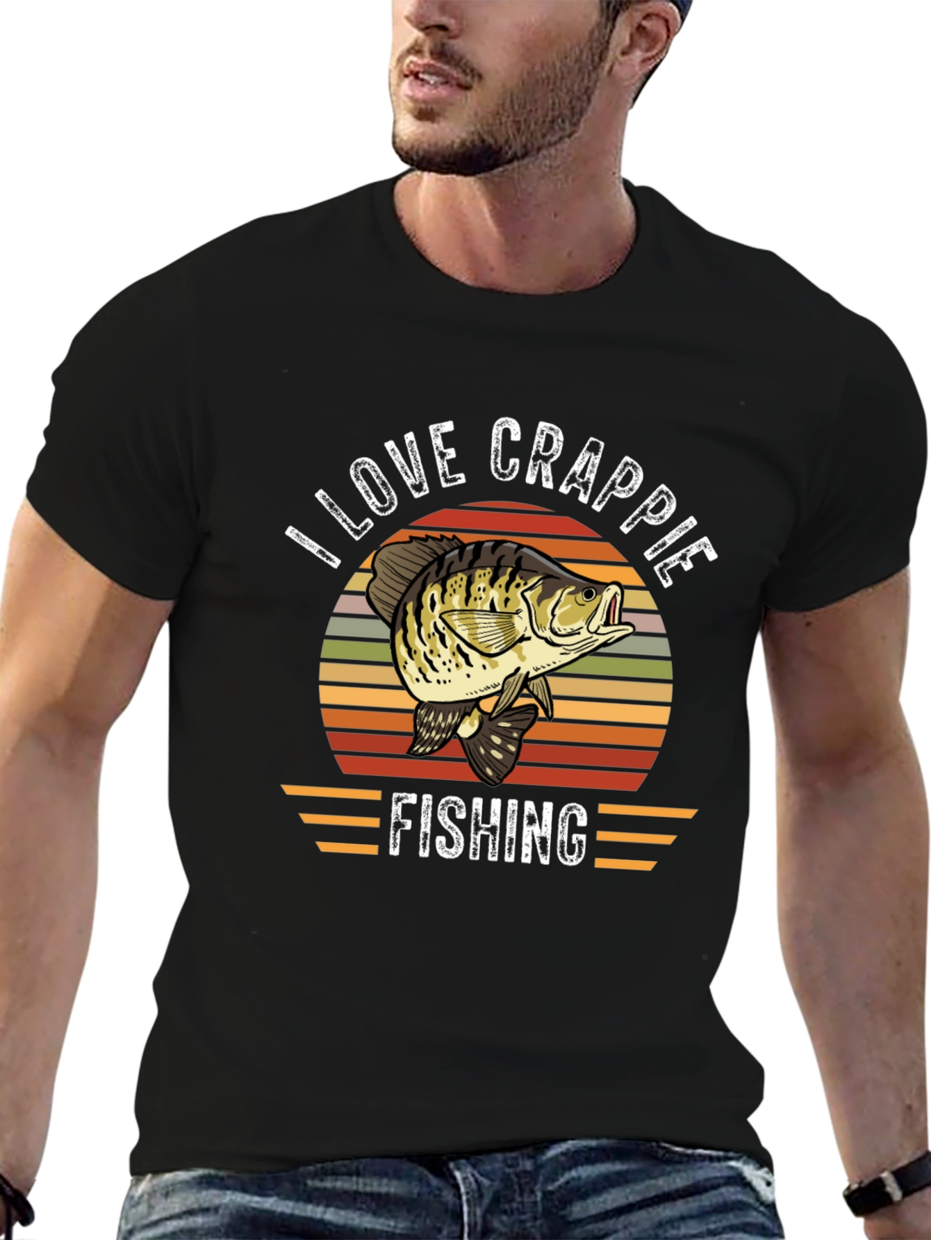 I Love Crappie Fishing Graphic T-Shirt