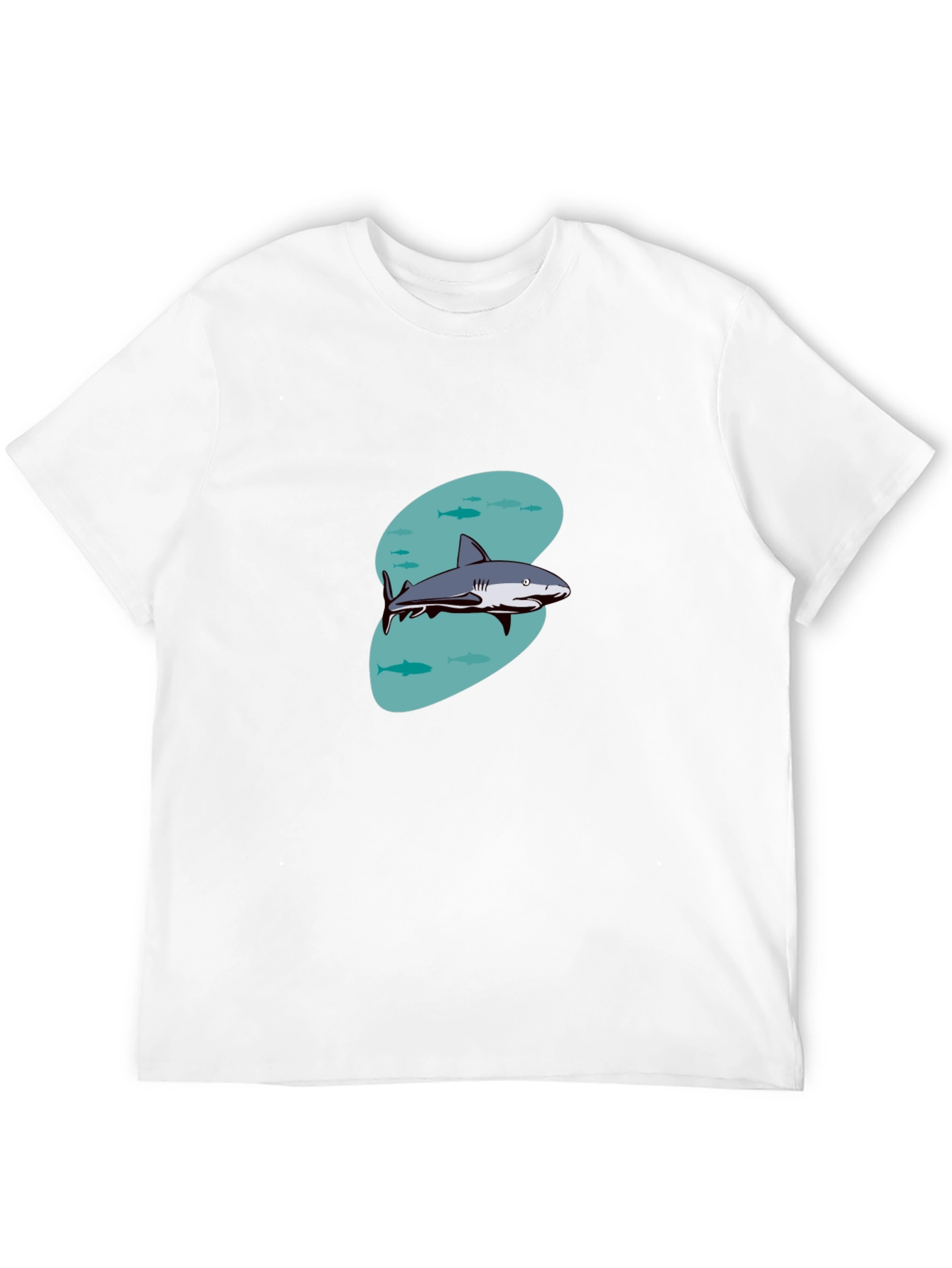 Shark Graphic T-Shirt - Casual Black Tee