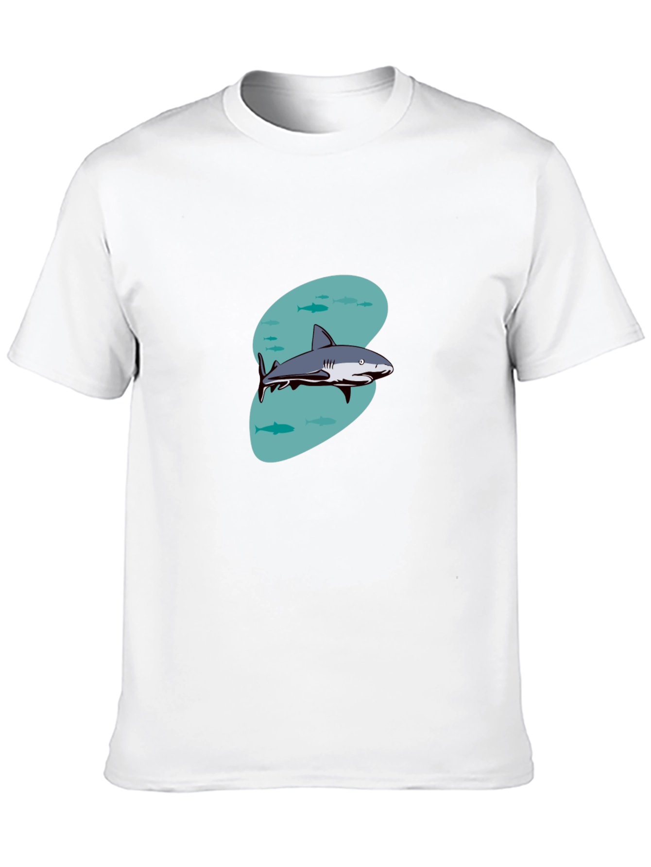 Shark Graphic T-Shirt - Casual Black Tee