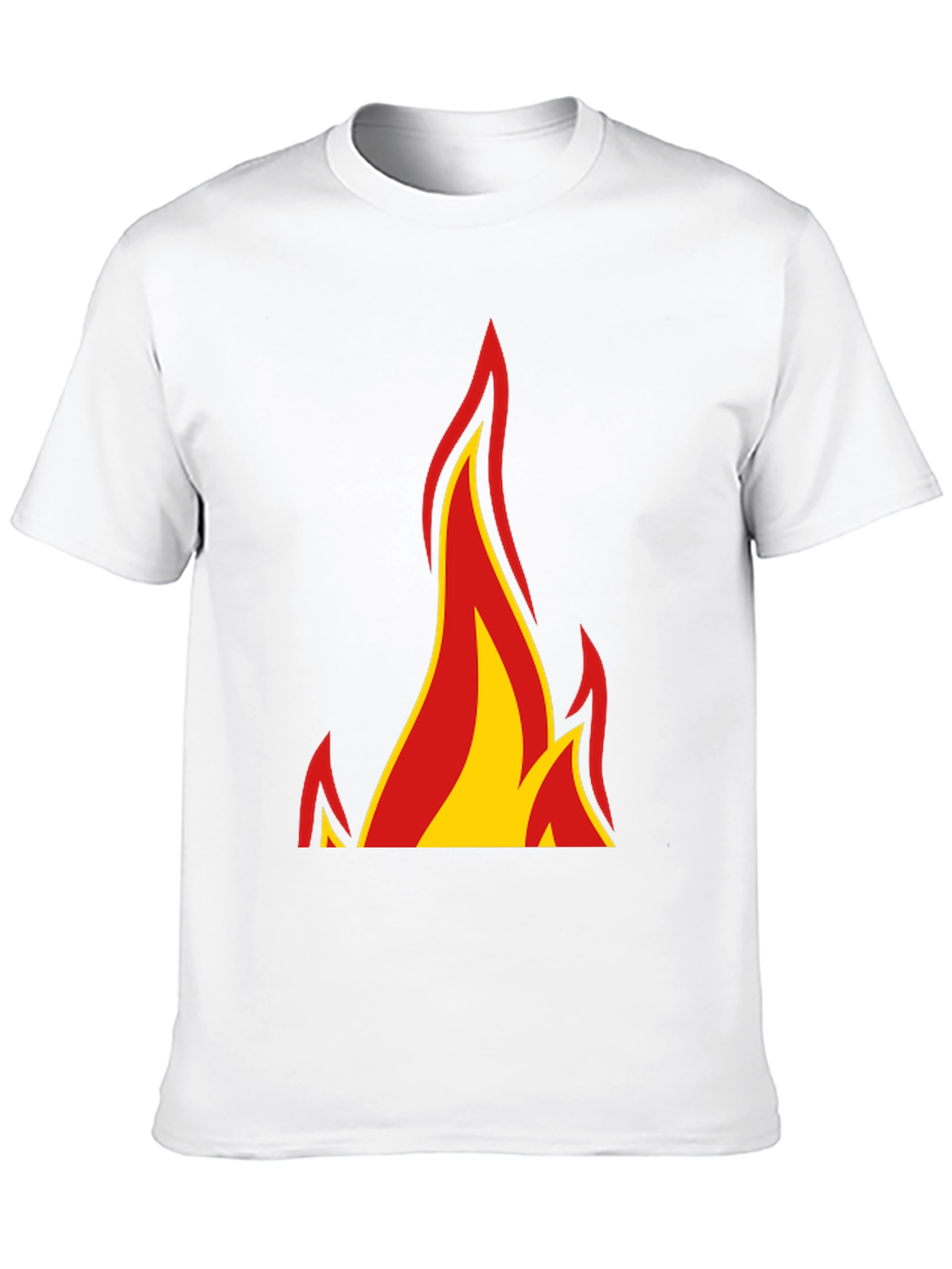 Flame Graphic Black Tee - Bold Design!