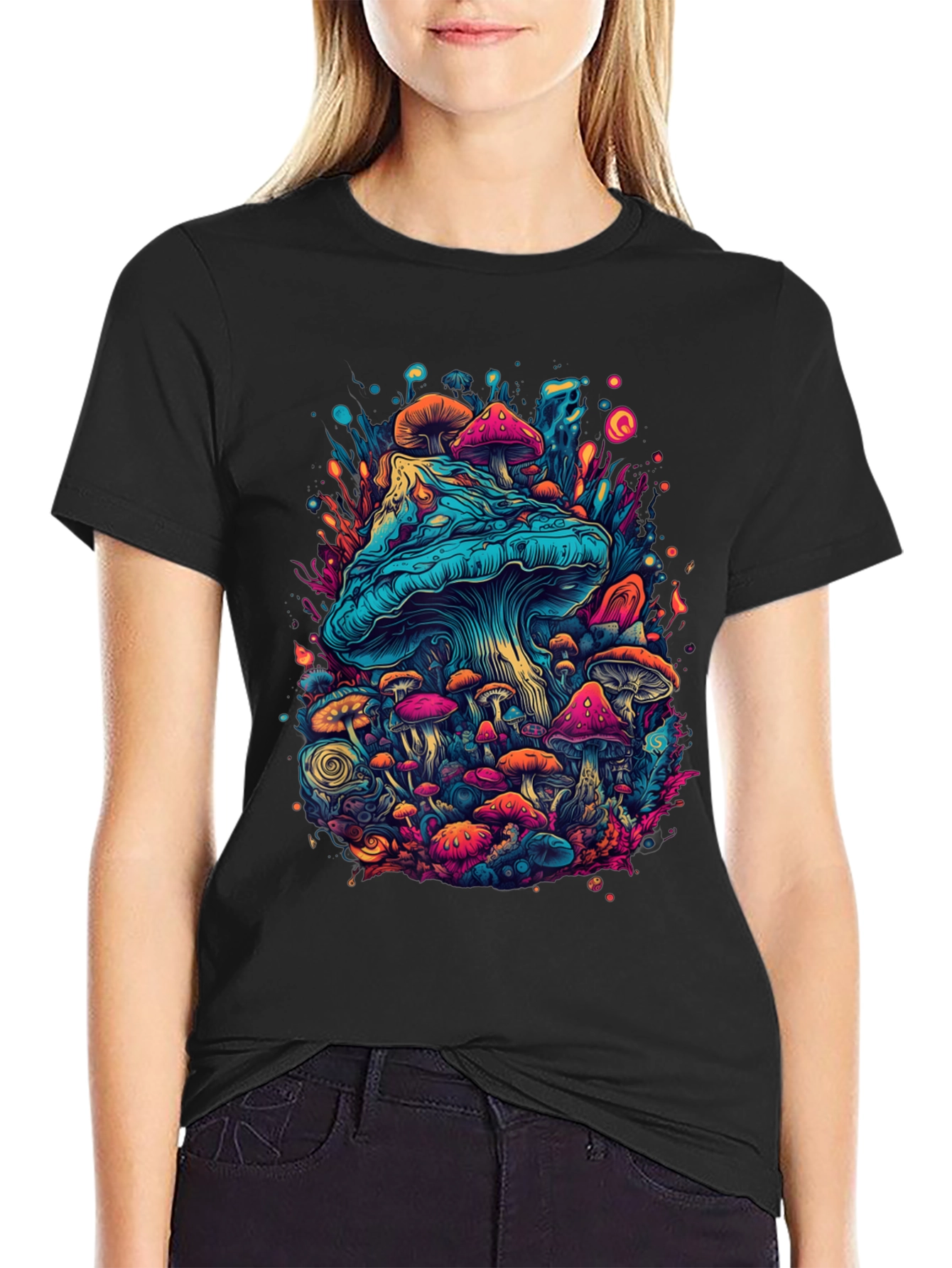 Psychedelic Mushroom Graphic T-Shirt