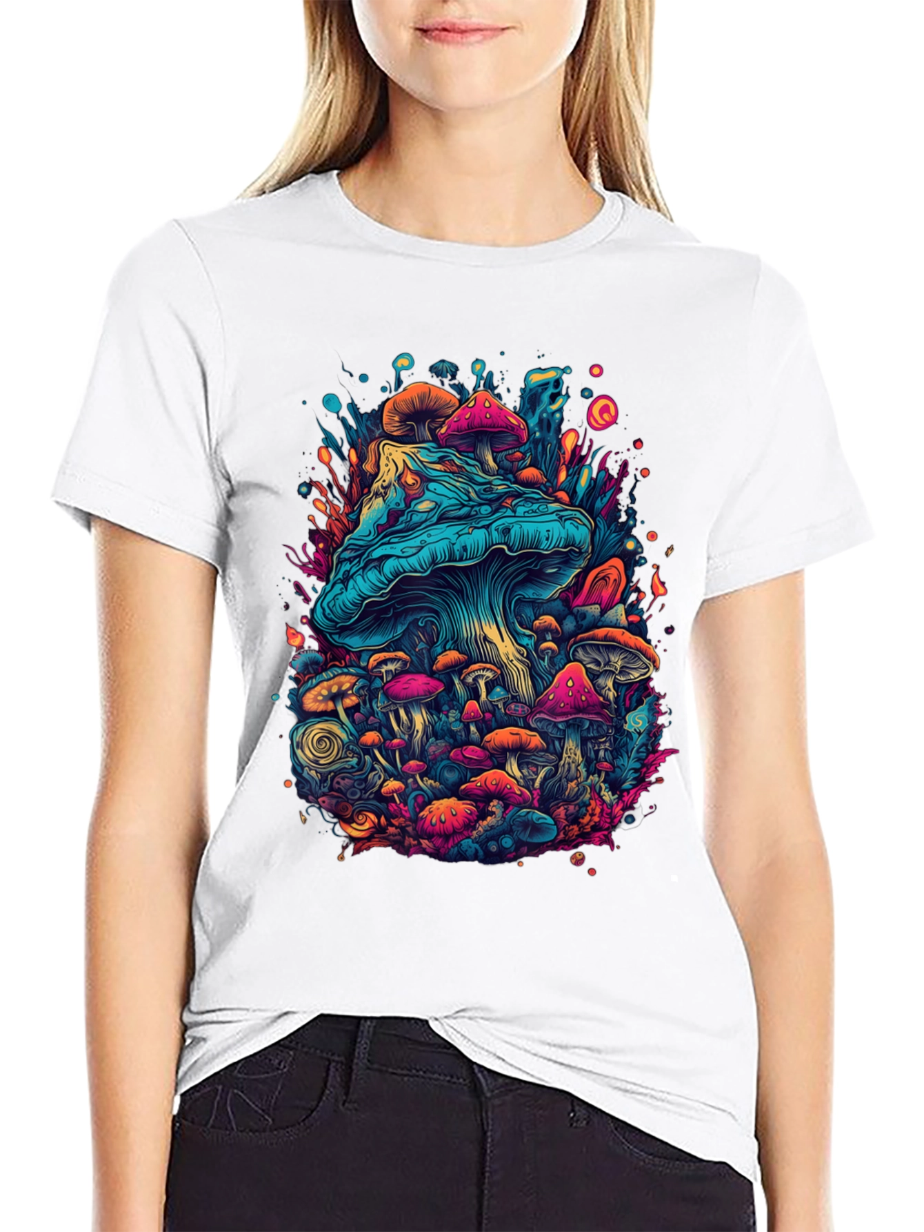 Psychedelic Mushroom Graphic T-Shirt