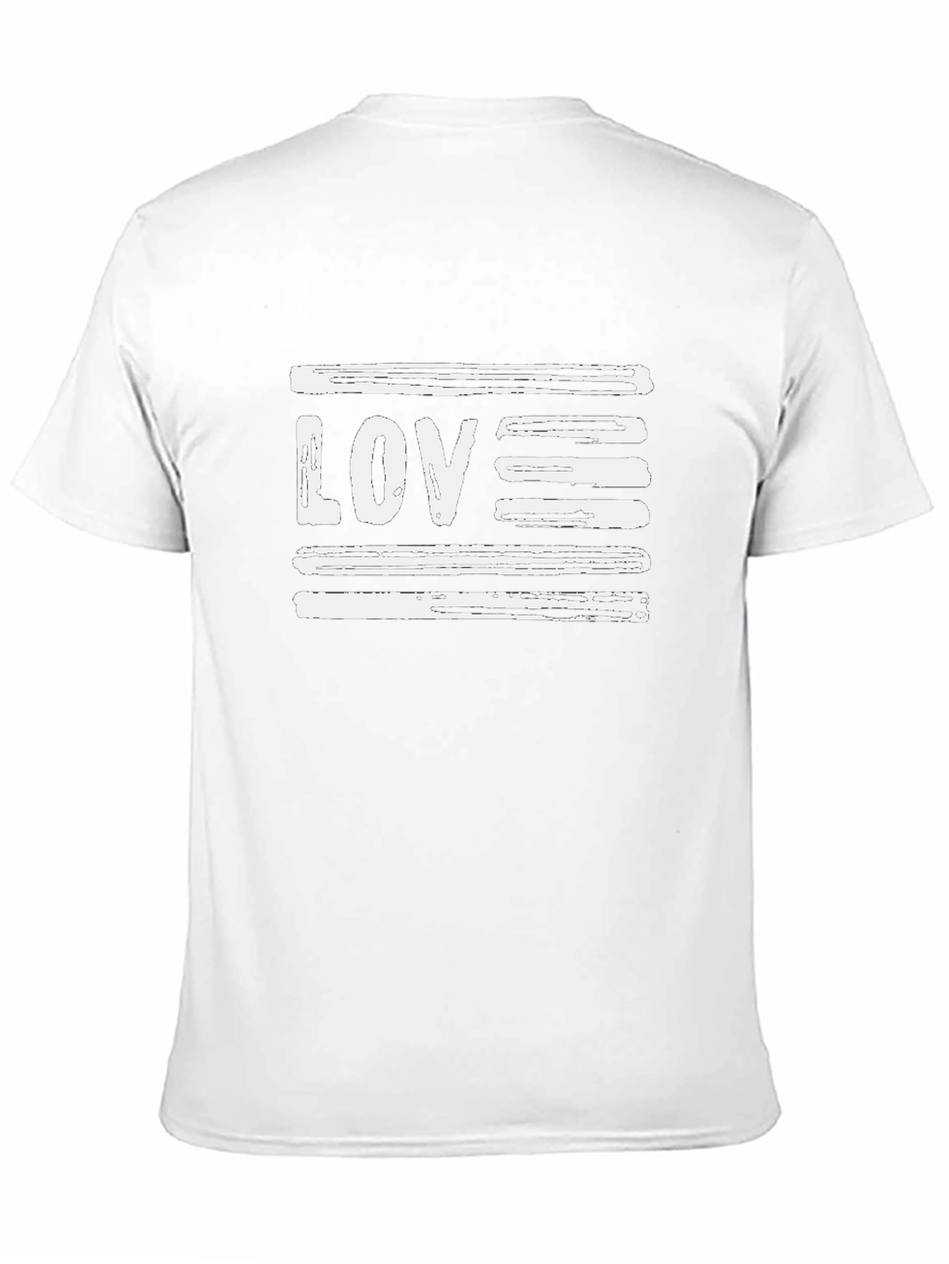 Love Stripes Black Graphic Tee