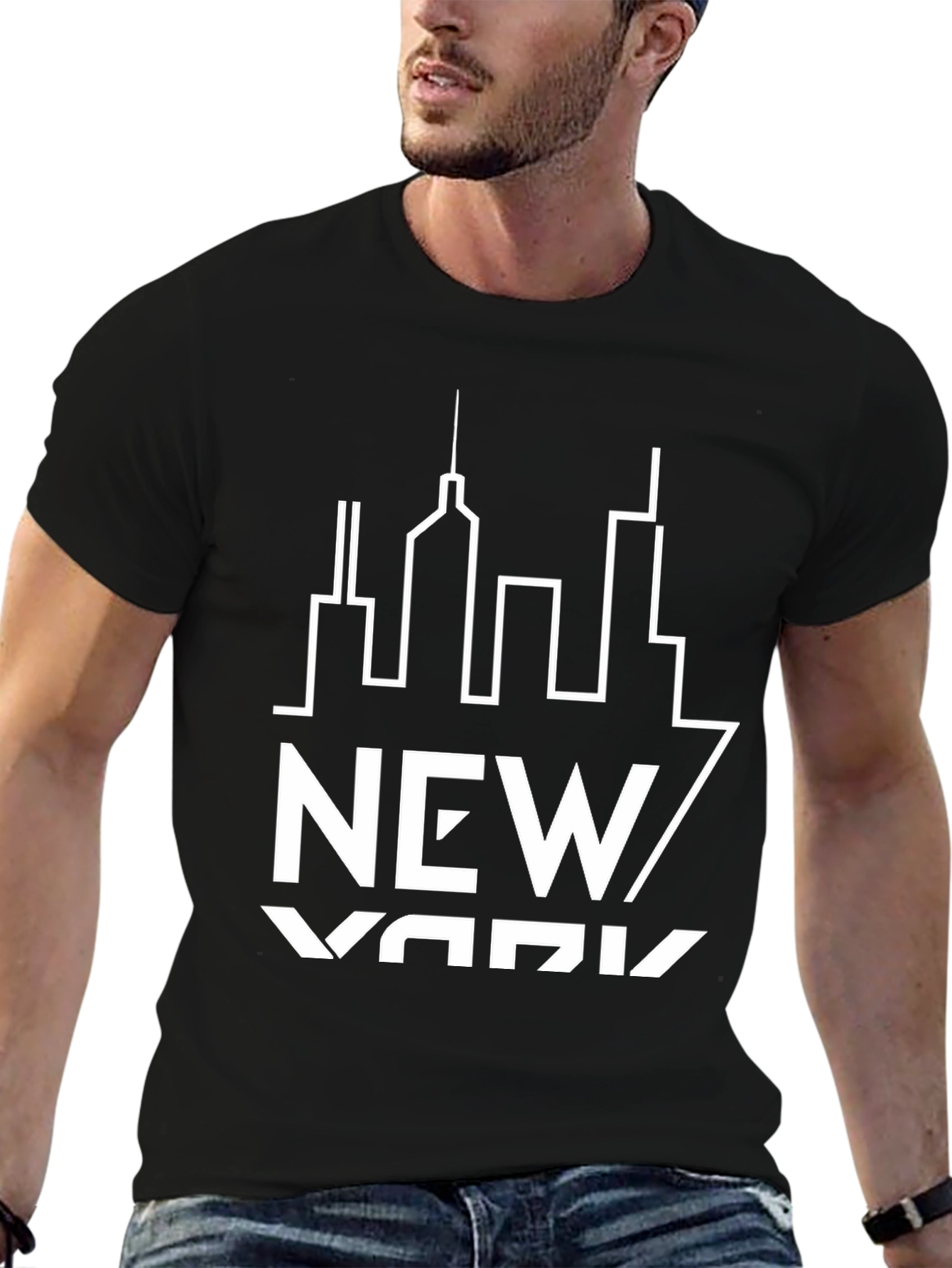 New York City Skyline Graphic T-Shirt