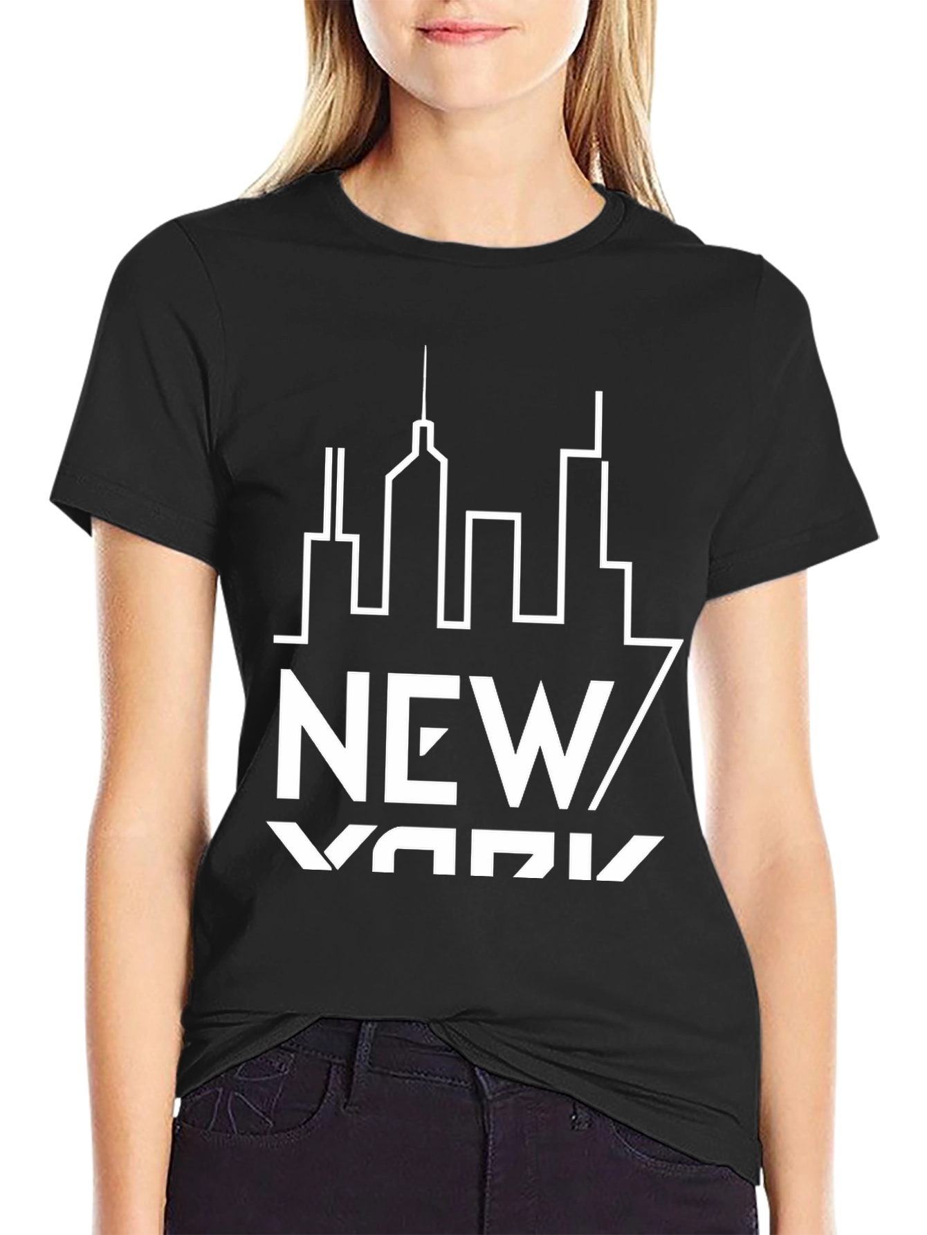 New York City Skyline Graphic T-Shirt