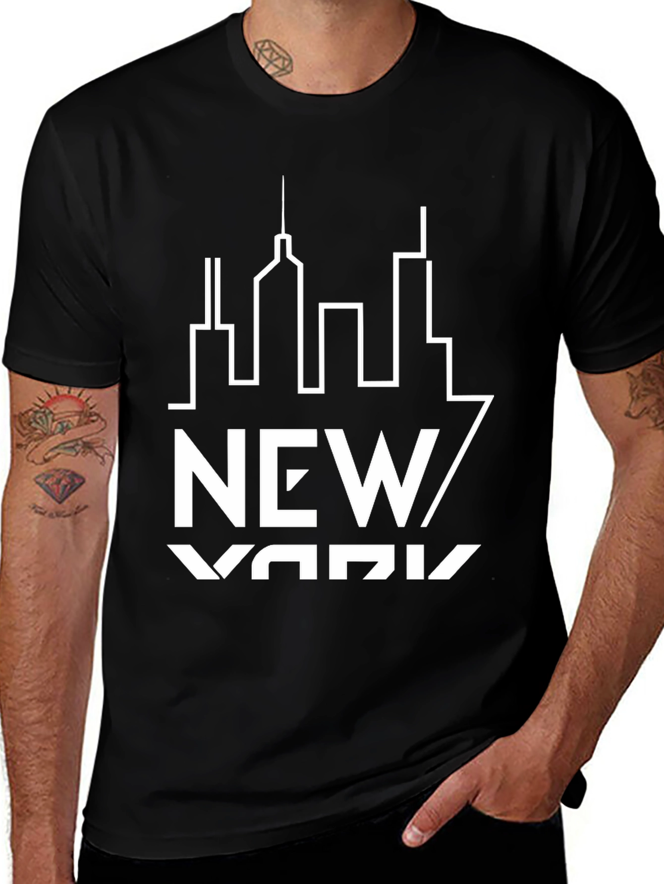 New York City Skyline Graphic T-Shirt