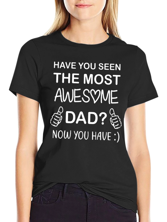 Awesome Dad Black T-Shirt