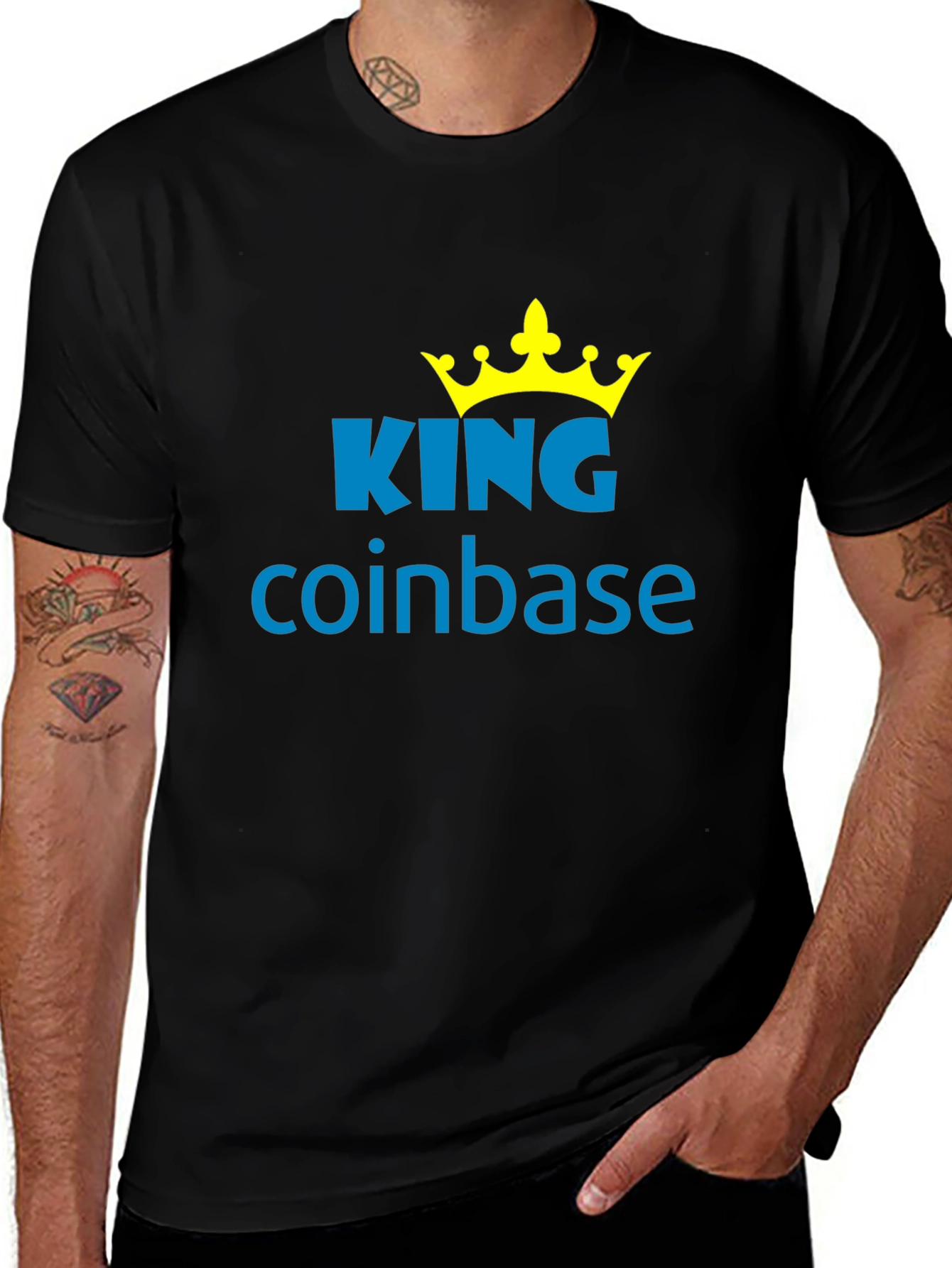 King Coinbase Black T-Shirt