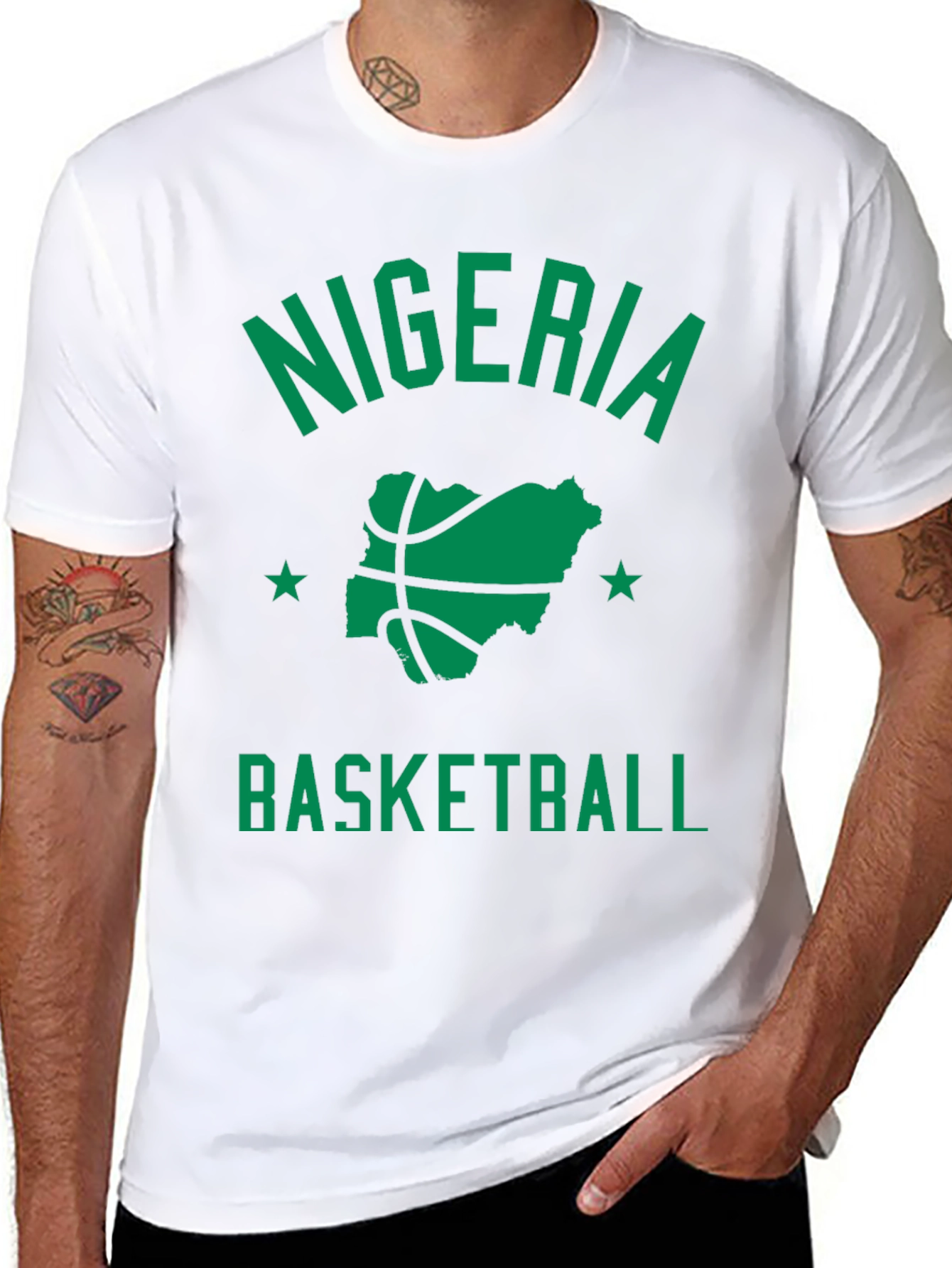 Nigeria Basketball Graphic T-Shirt