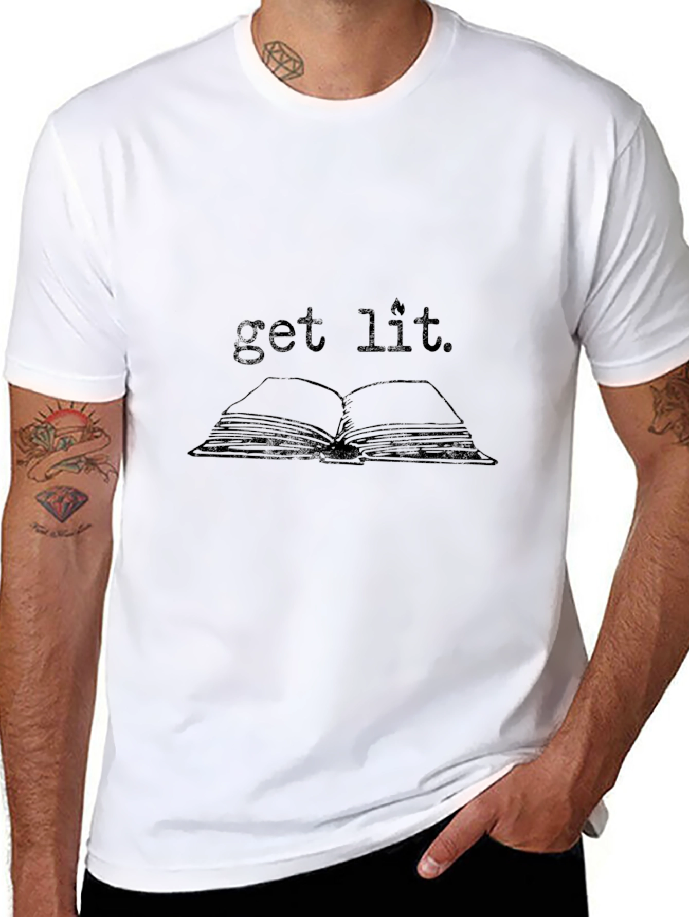 Get Lit Bookworm Graphic Tee