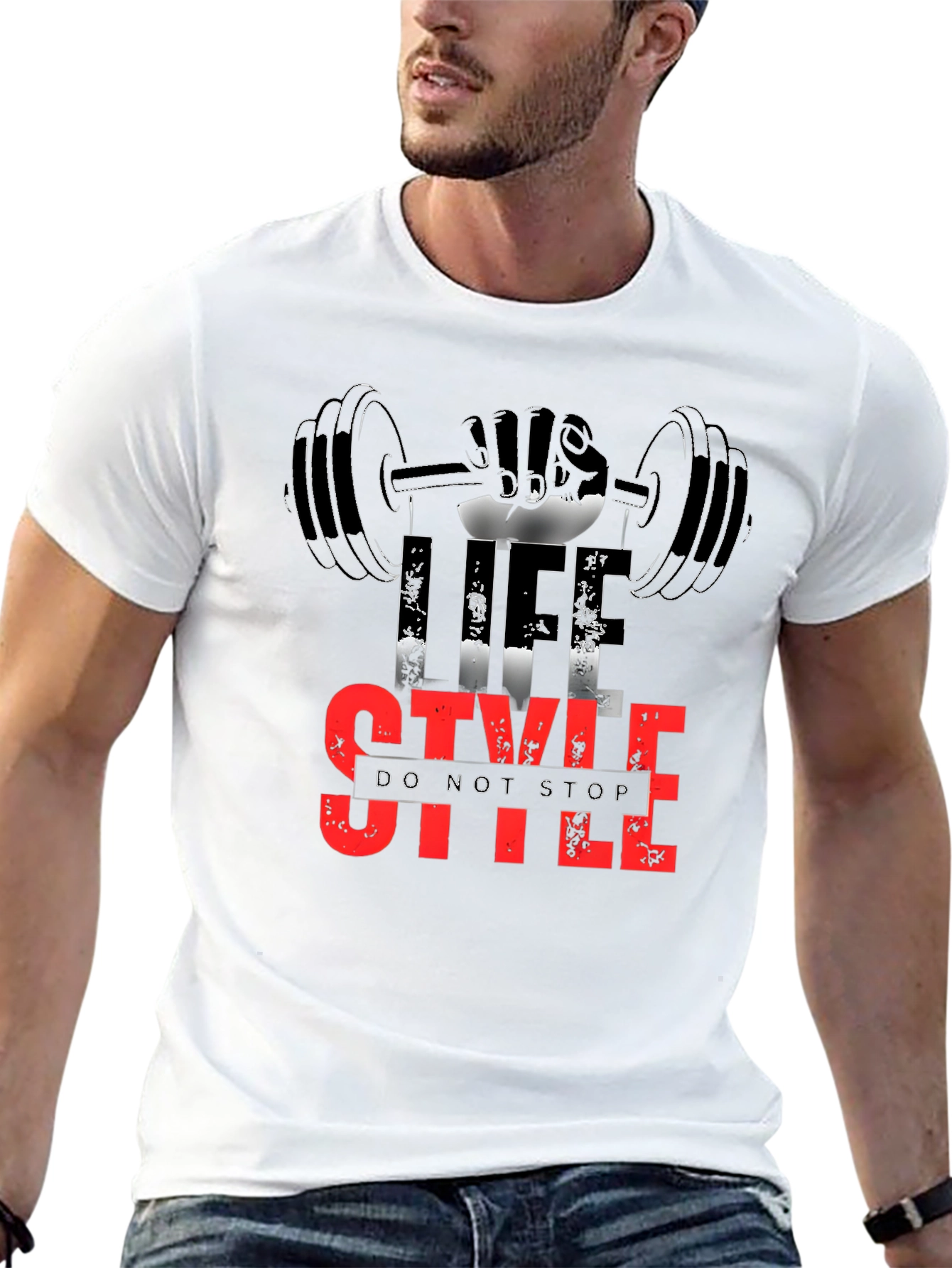 Life Style Gym T-Shirt - Do Not Stop Fitness