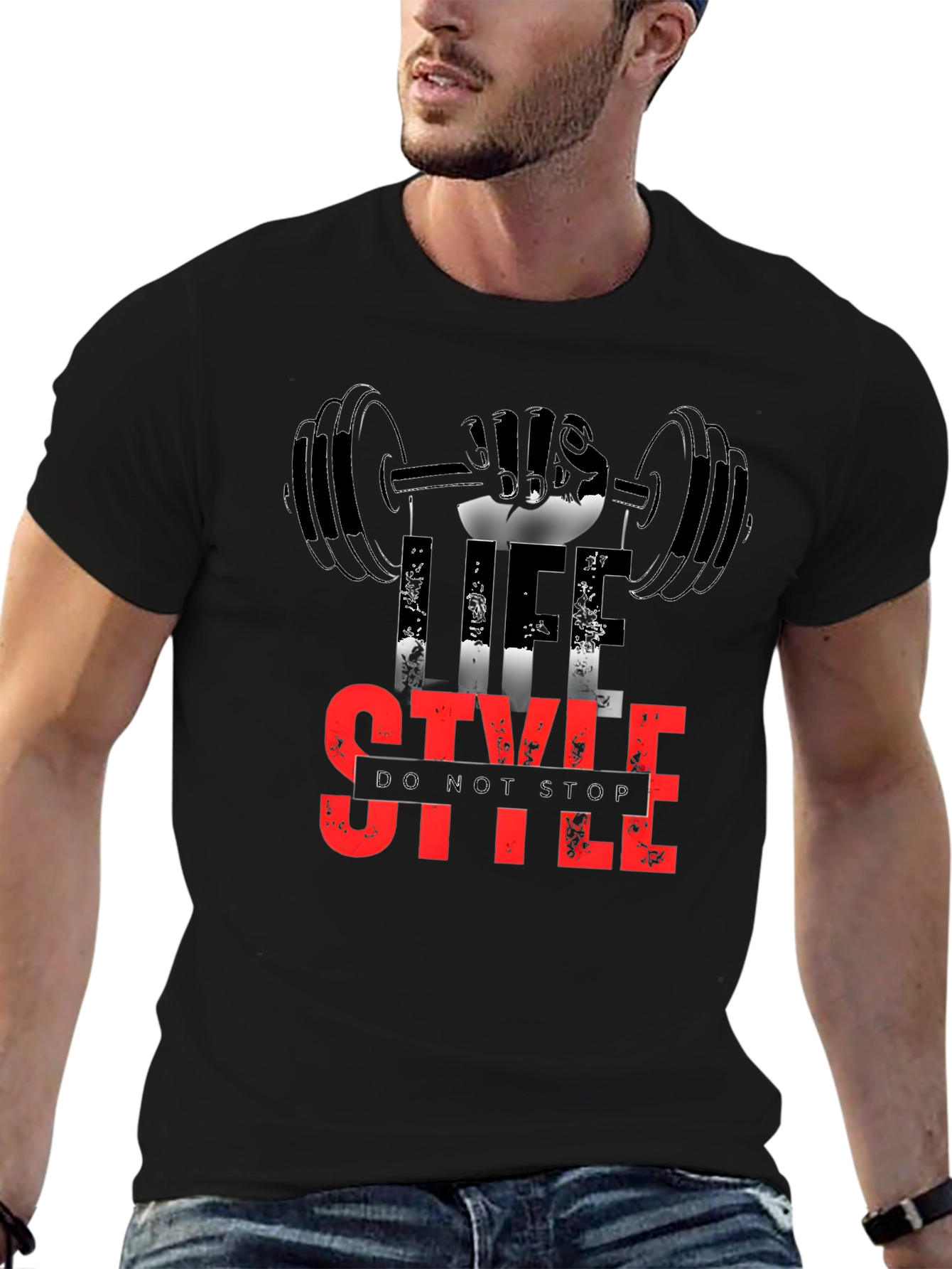 Life Style Gym T-Shirt - Do Not Stop Fitness
