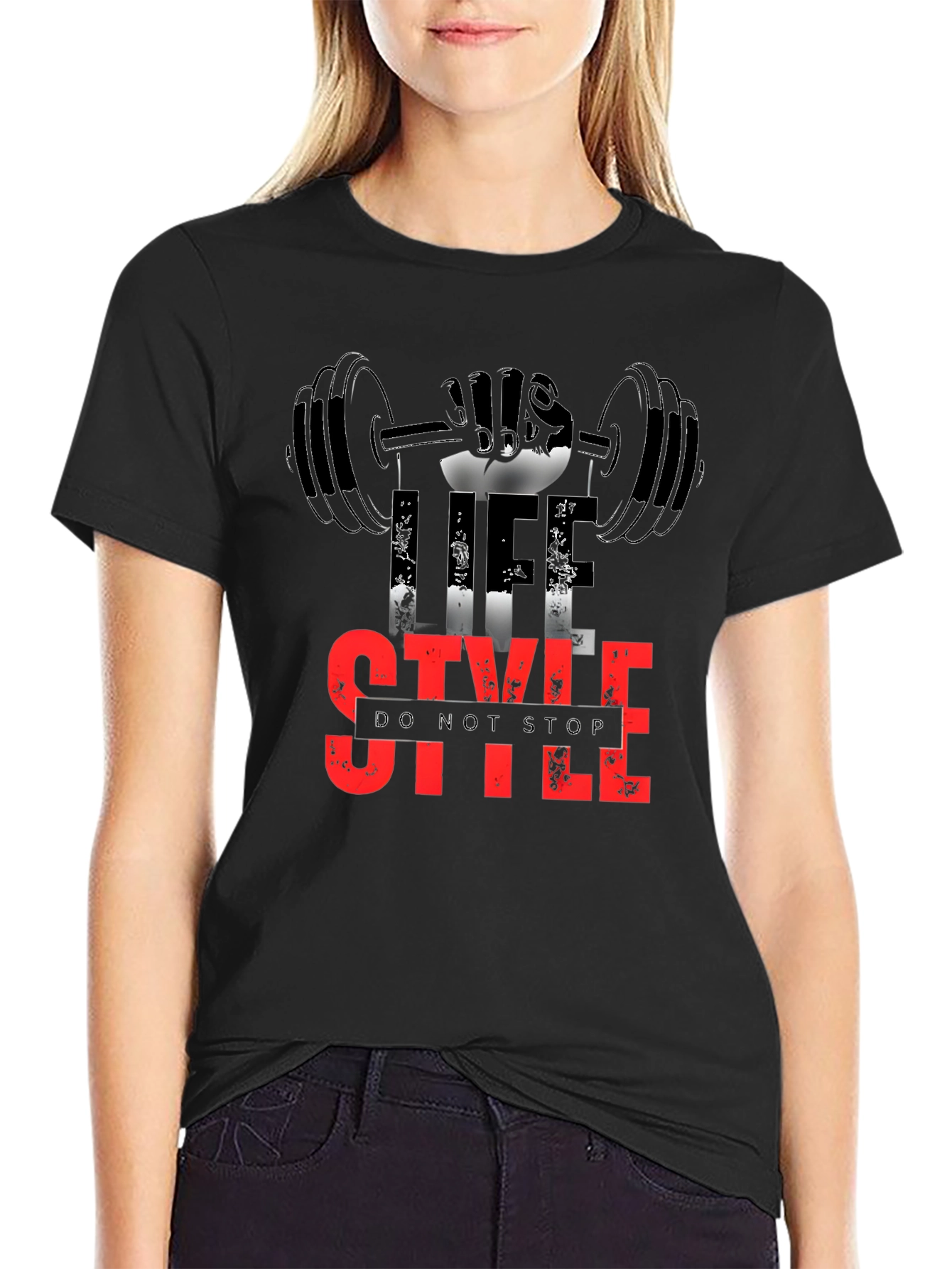 Life Style Gym T-Shirt - Do Not Stop Fitness