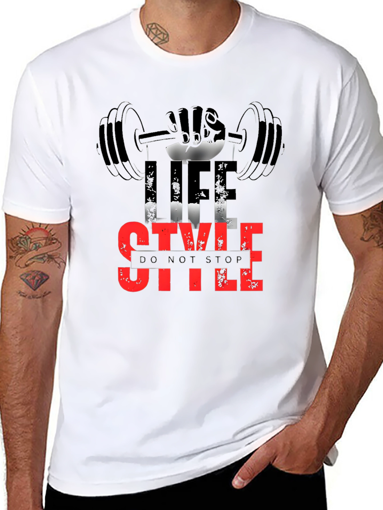 Life Style Gym T-Shirt - Do Not Stop Fitness
