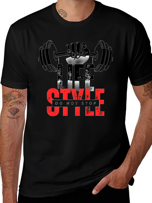 Life Style Gym T-Shirt - Do Not Stop Fitness