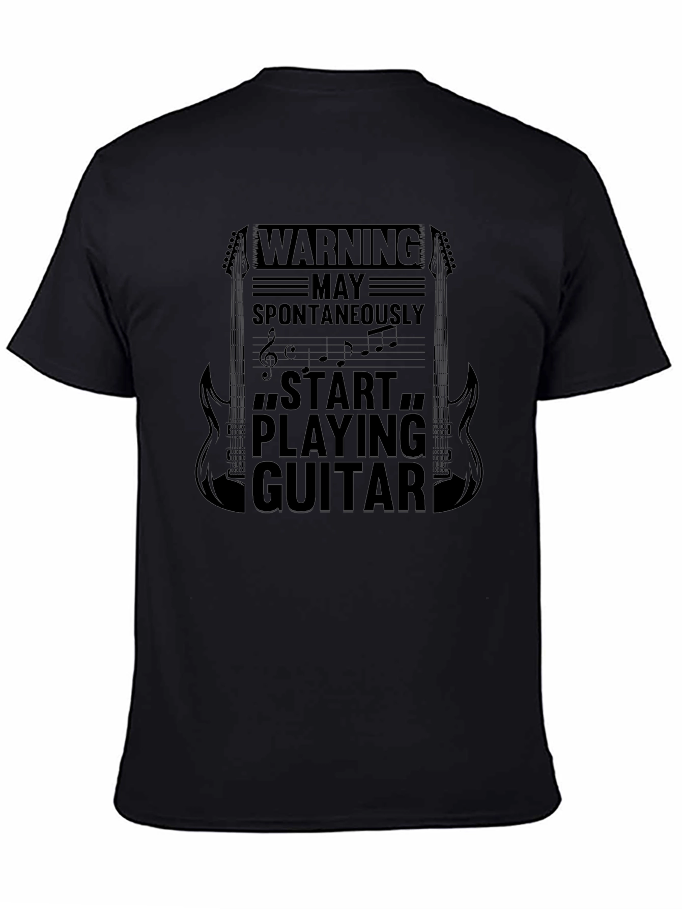 Warning May Spontaneously Start Playing Guitar T-Shirt