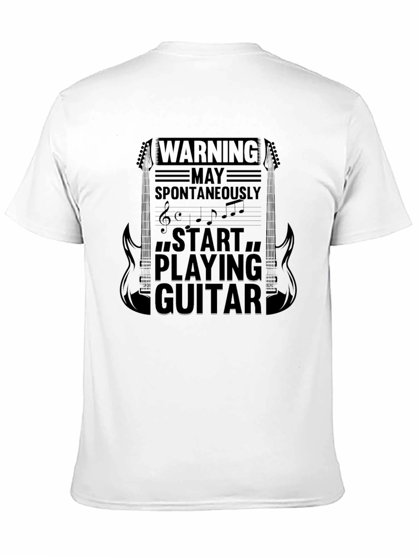 Warning May Spontaneously Start Playing Guitar T-Shirt
