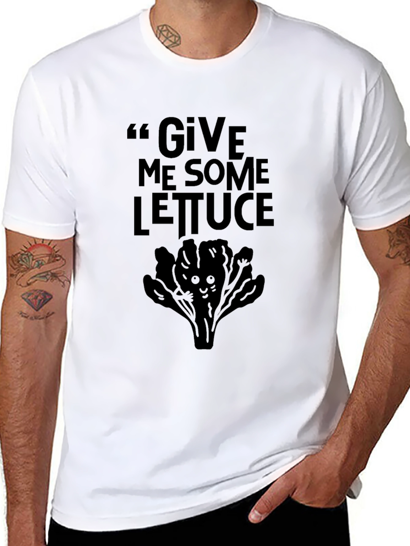 Give Me Some Lettuce T-Shirt Funny Vegan Tee