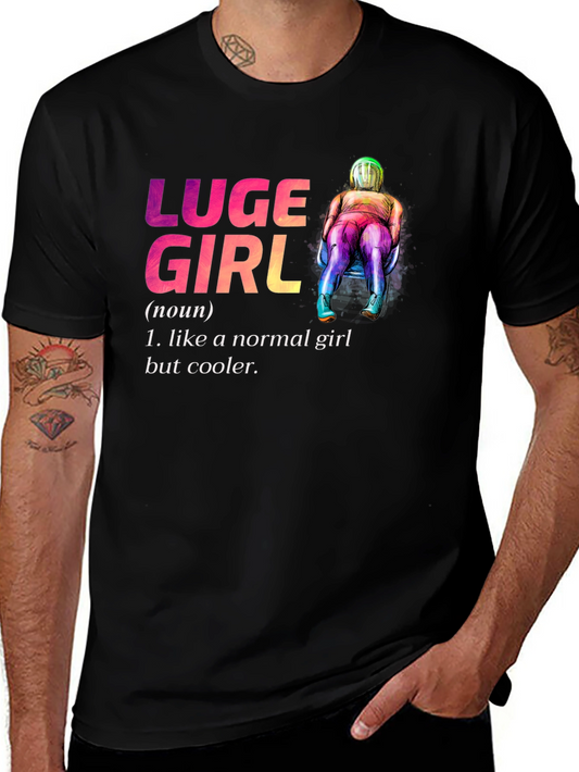 Luge Girl T-Shirt - Cooler Than Normal!