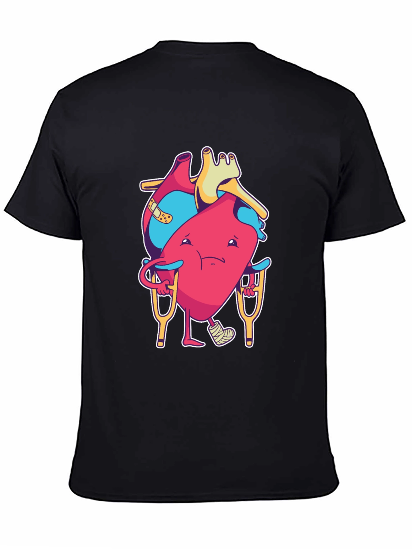 Funny Injured Heart Cartoon T-Shirt