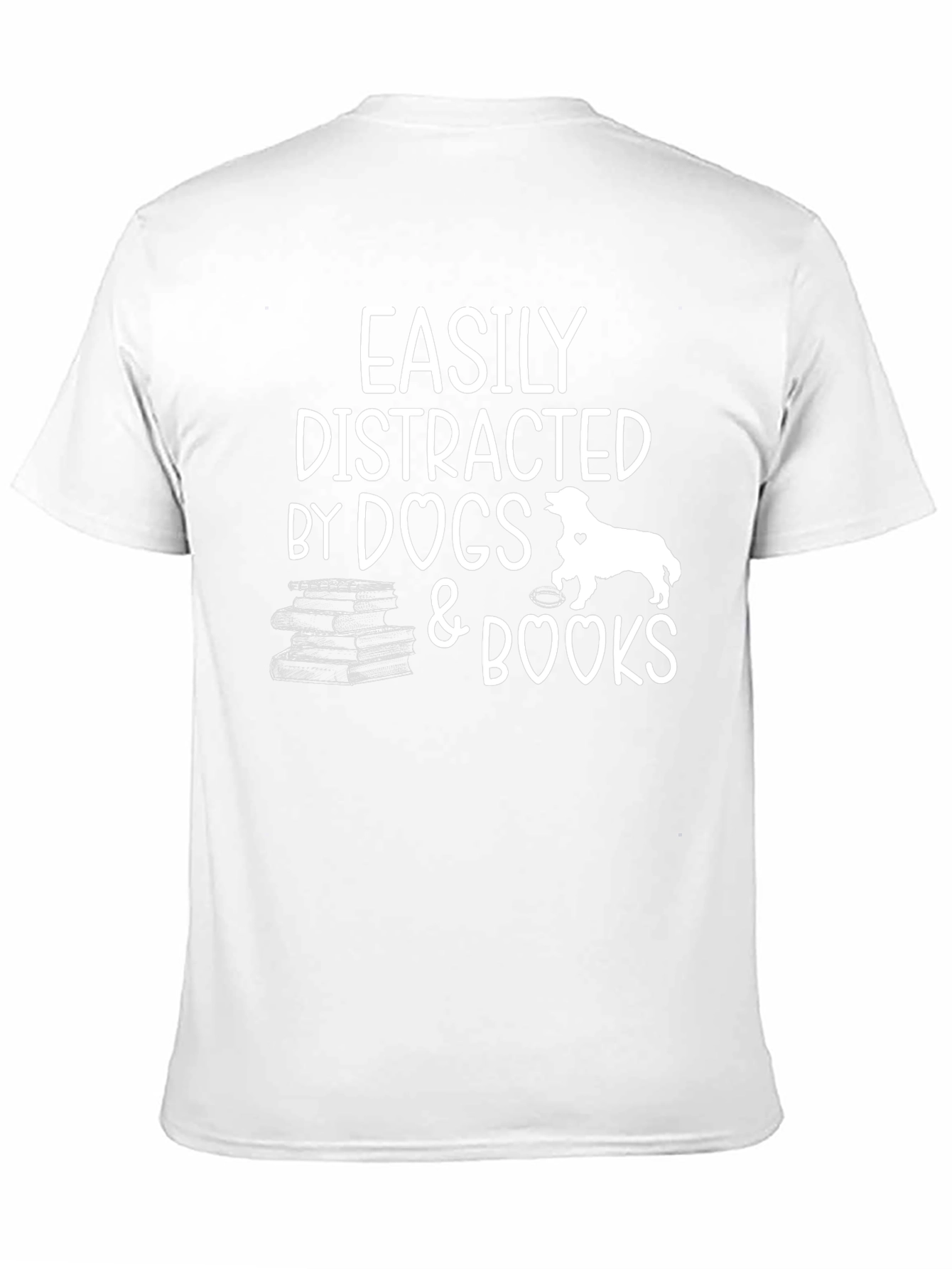 Easily Distracted By Dogs and Books T-Shirt
