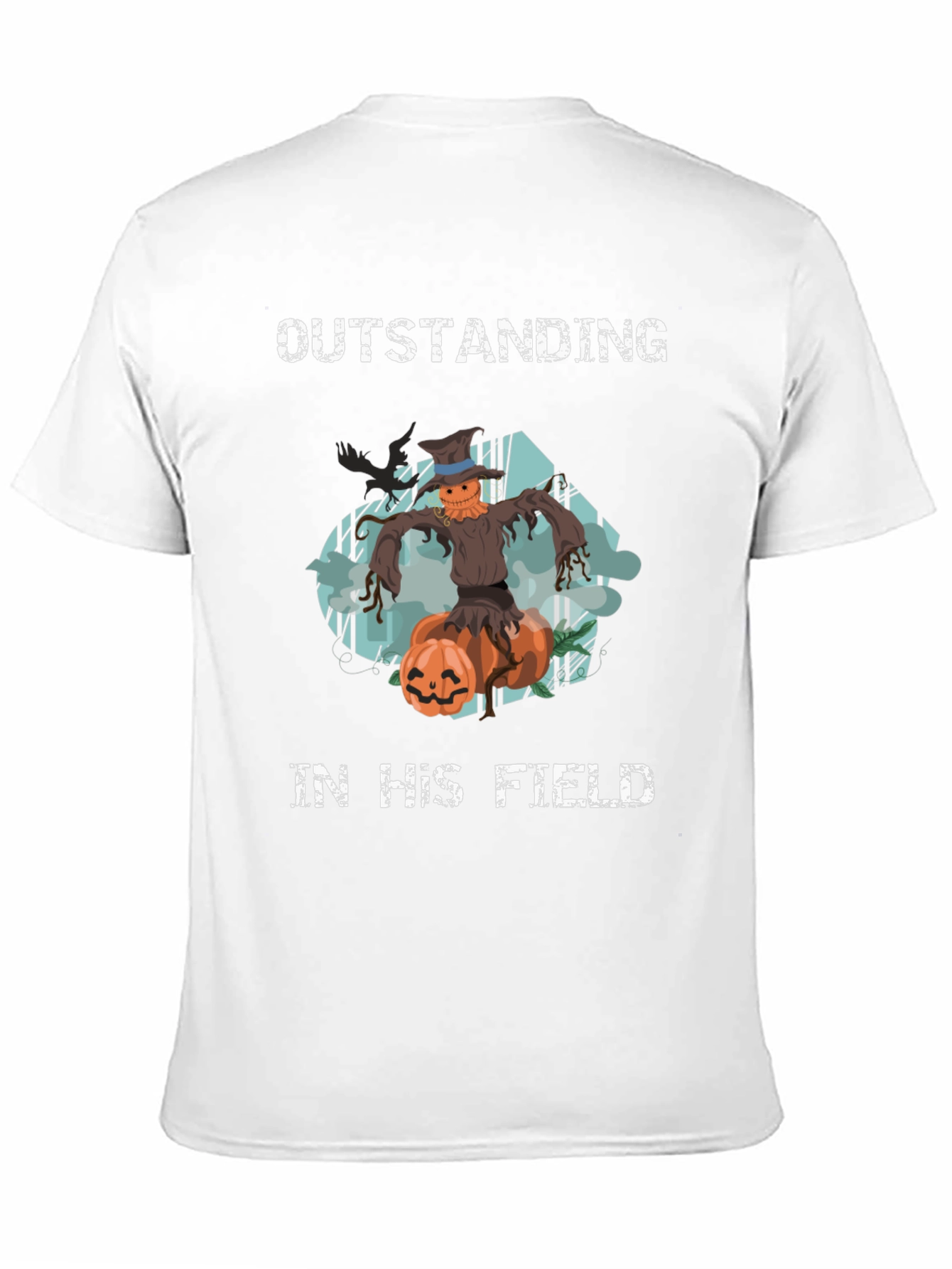 Outstanding in His Field Scarecrow Halloween T-Shirt