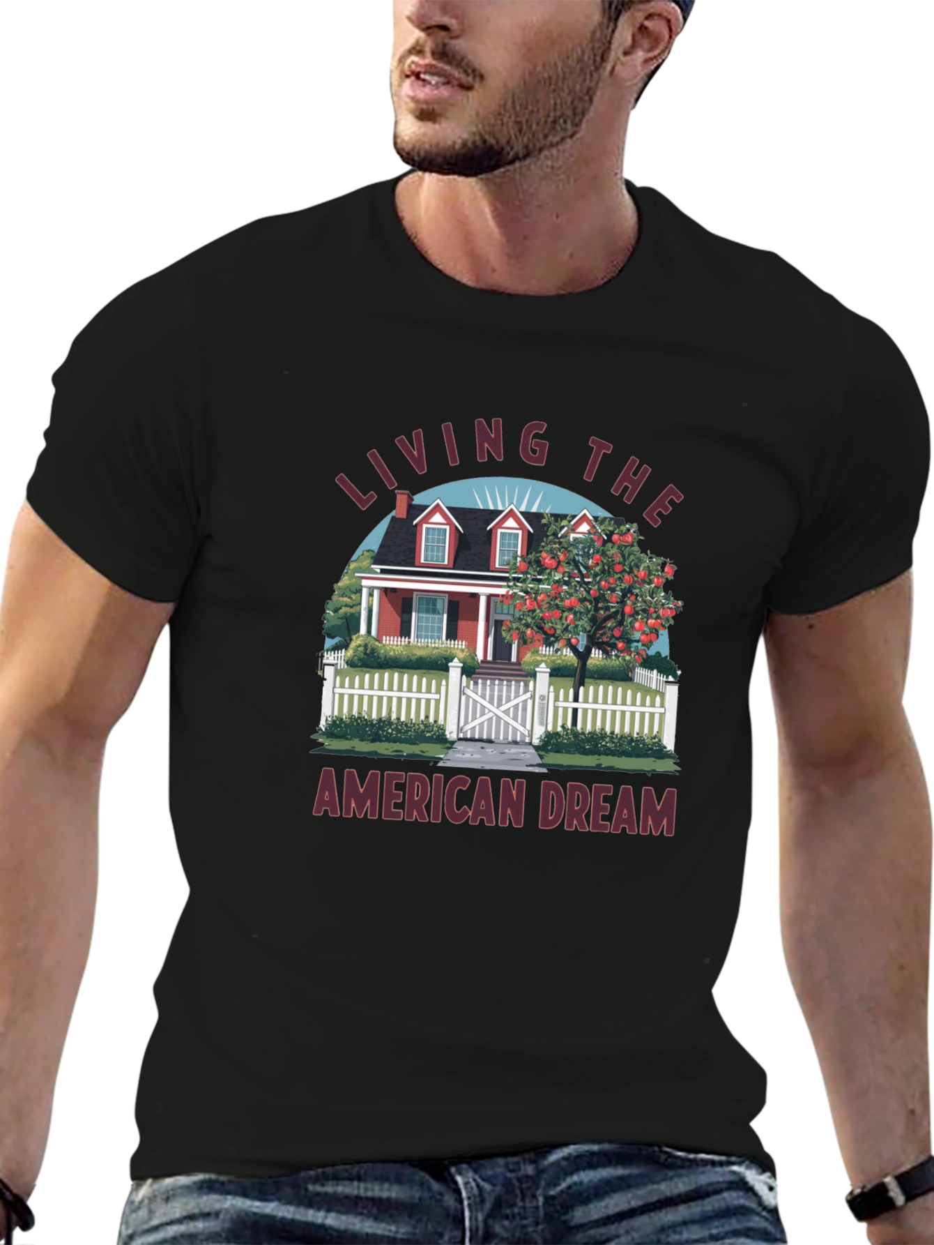 American Dream Graphic Tee - Black