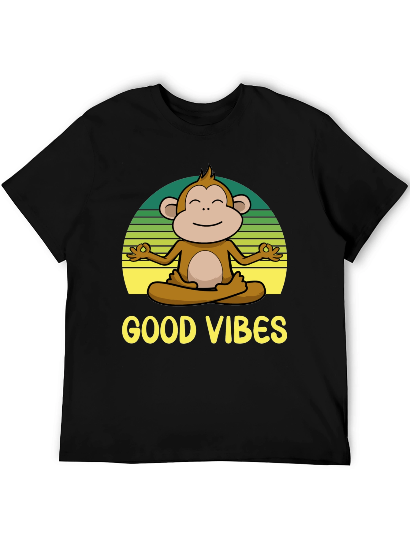 Yoga Monkey Good Vibes T-Shirt