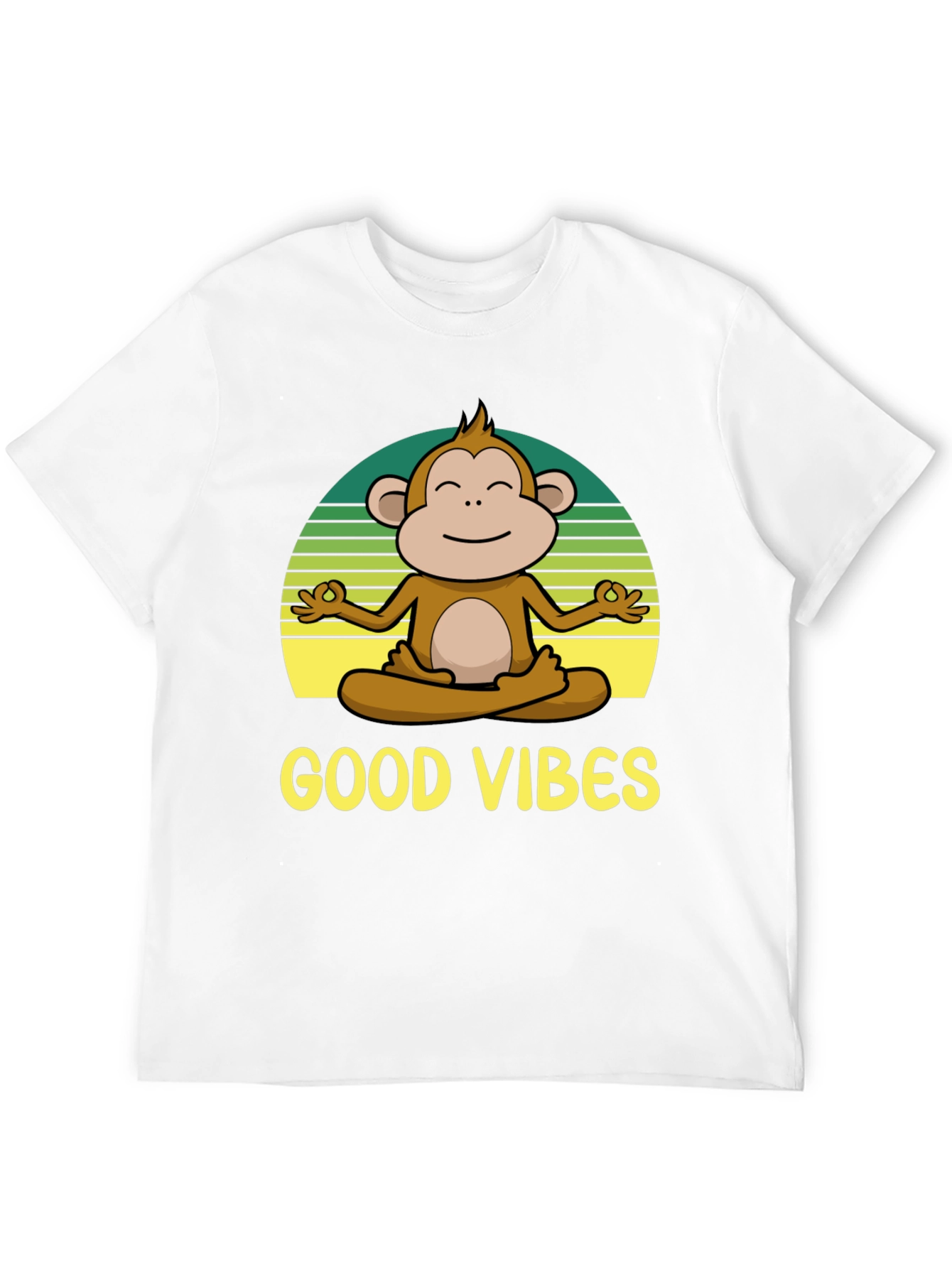 Yoga Monkey Good Vibes T-Shirt