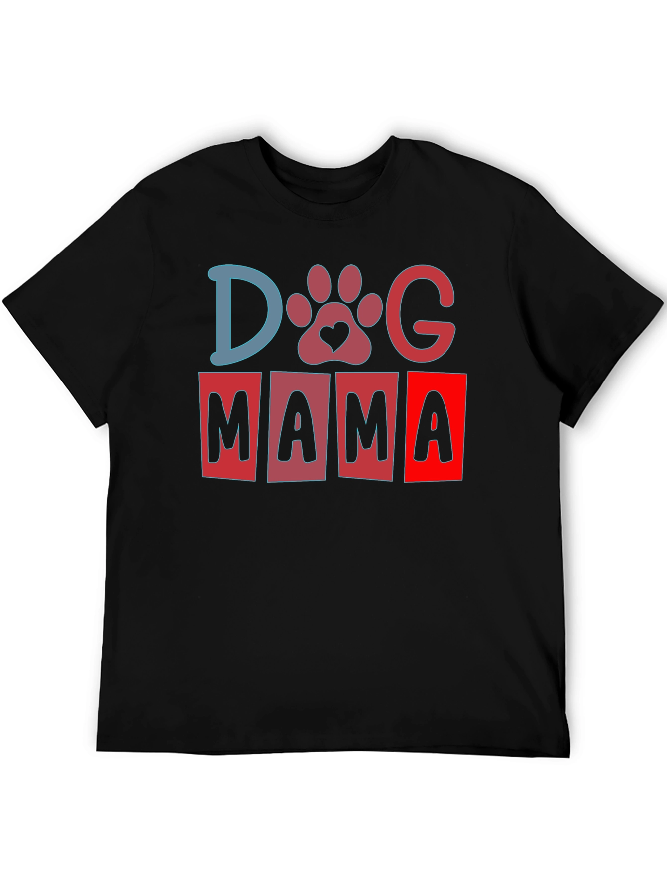 Dog Mama T-Shirt - Paw Print Love