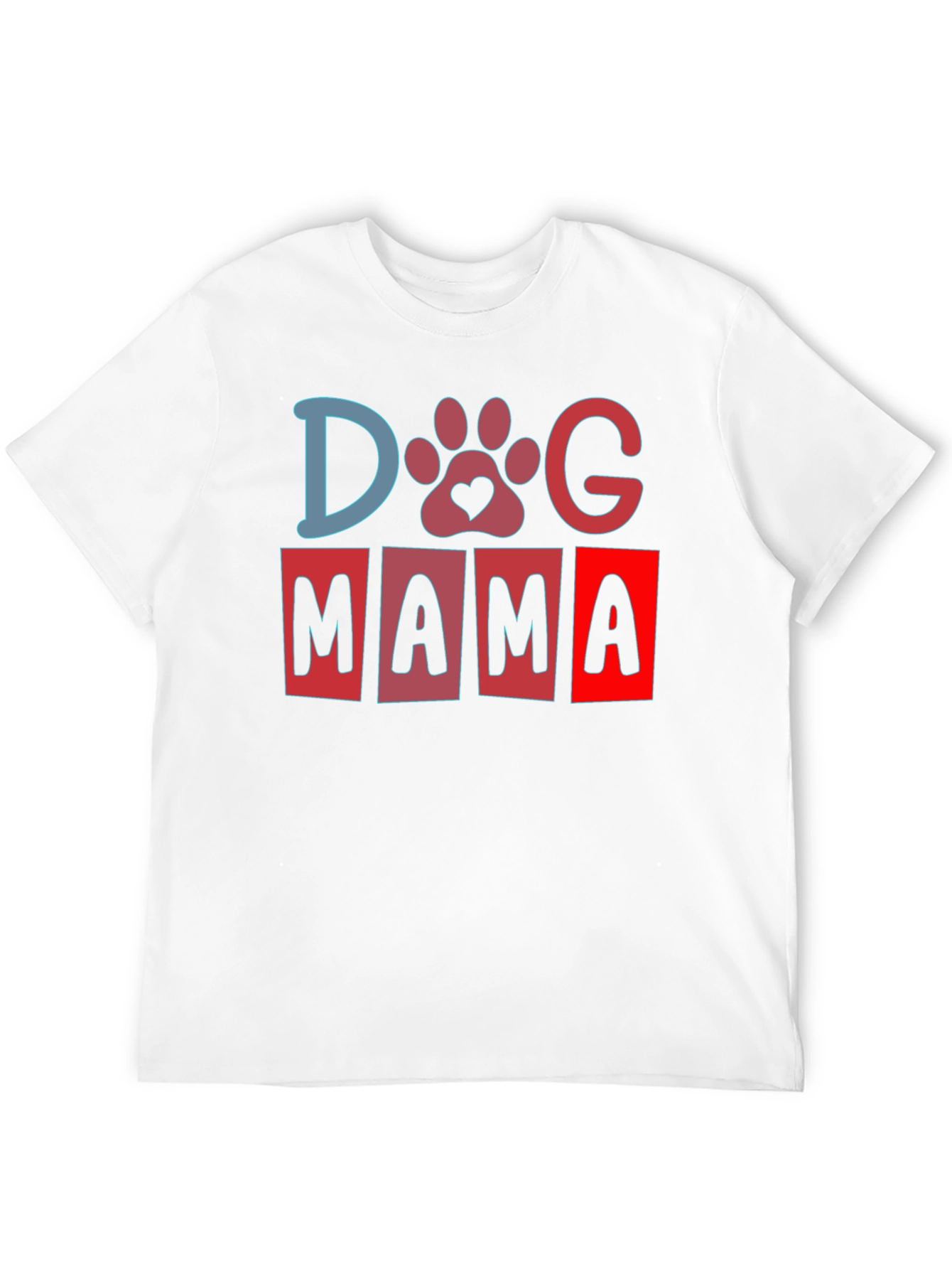 Dog Mama T-Shirt - Paw Print Love