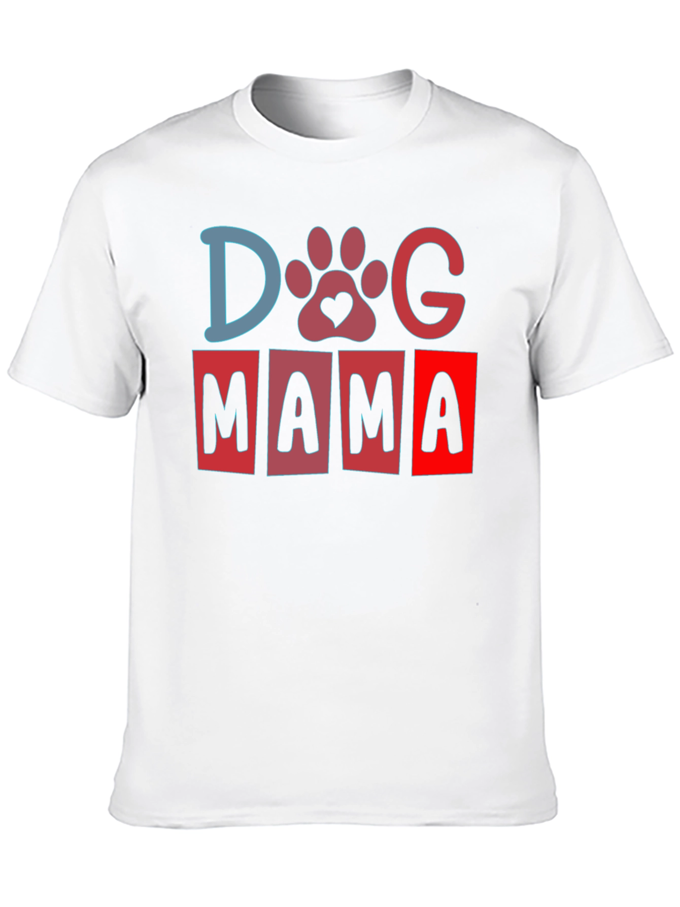 Dog Mama T-Shirt - Paw Print Love