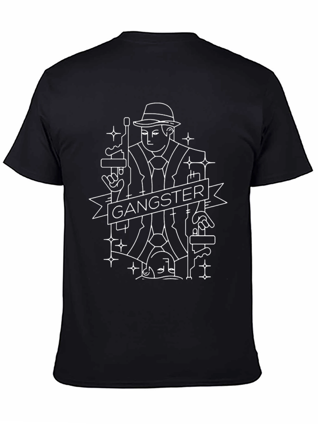 Gangster Graphic T-Shirt - Cool Novelty Tee