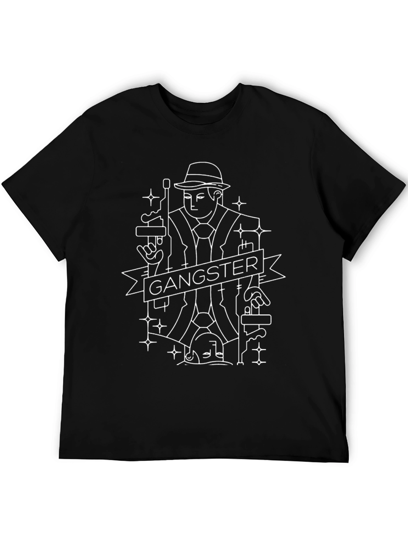 Gangster Graphic T-Shirt - Cool Novelty Tee