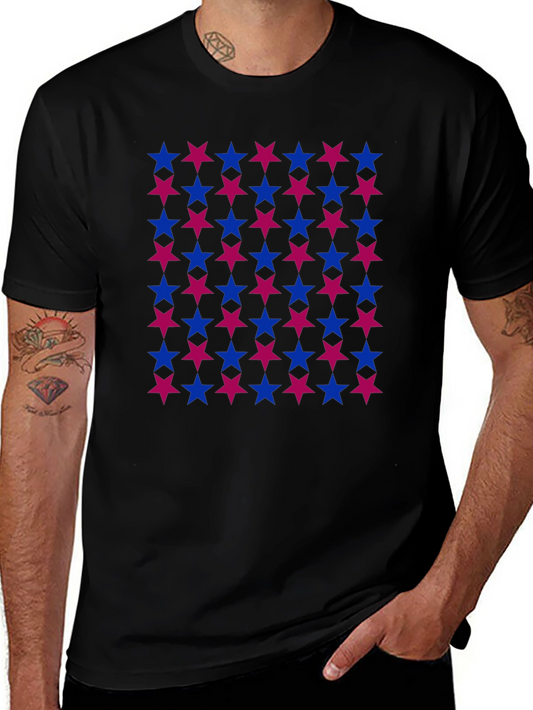 Bi Pride Stars T-Shirt - LGBTQ+ Apparel