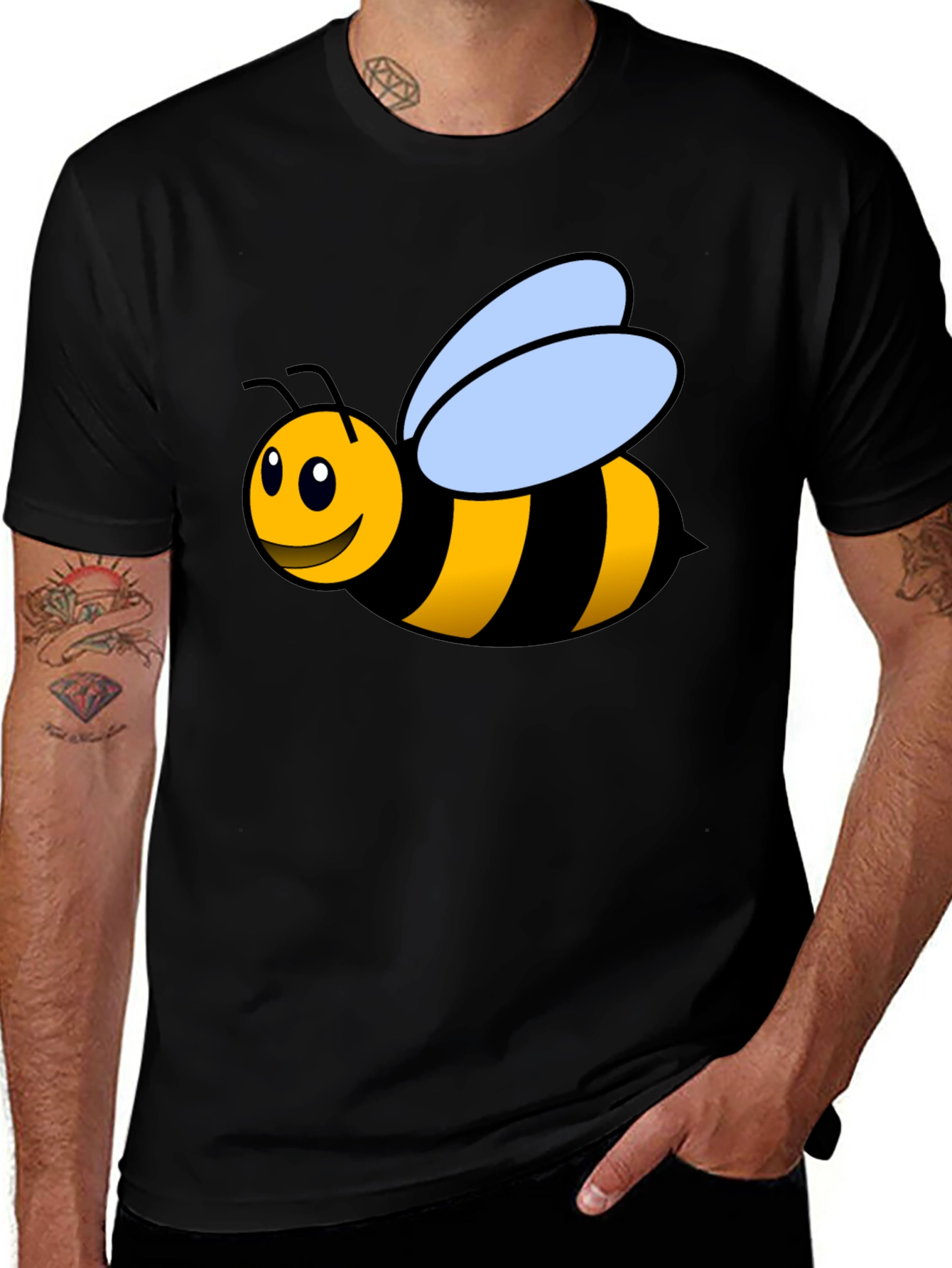 Bumble Bee Graphic T-Shirt - Black