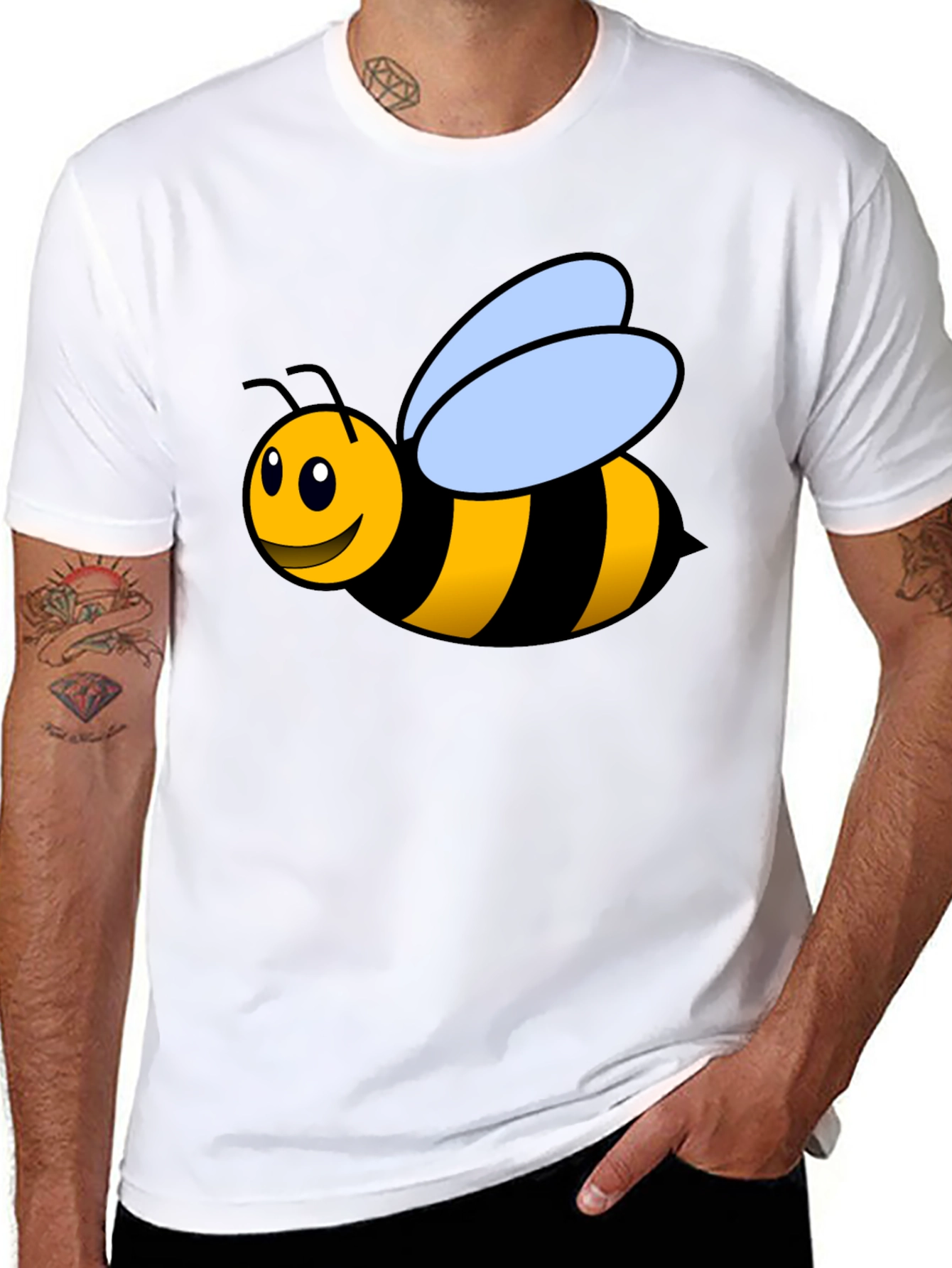 Bumble Bee Graphic T-Shirt - Black